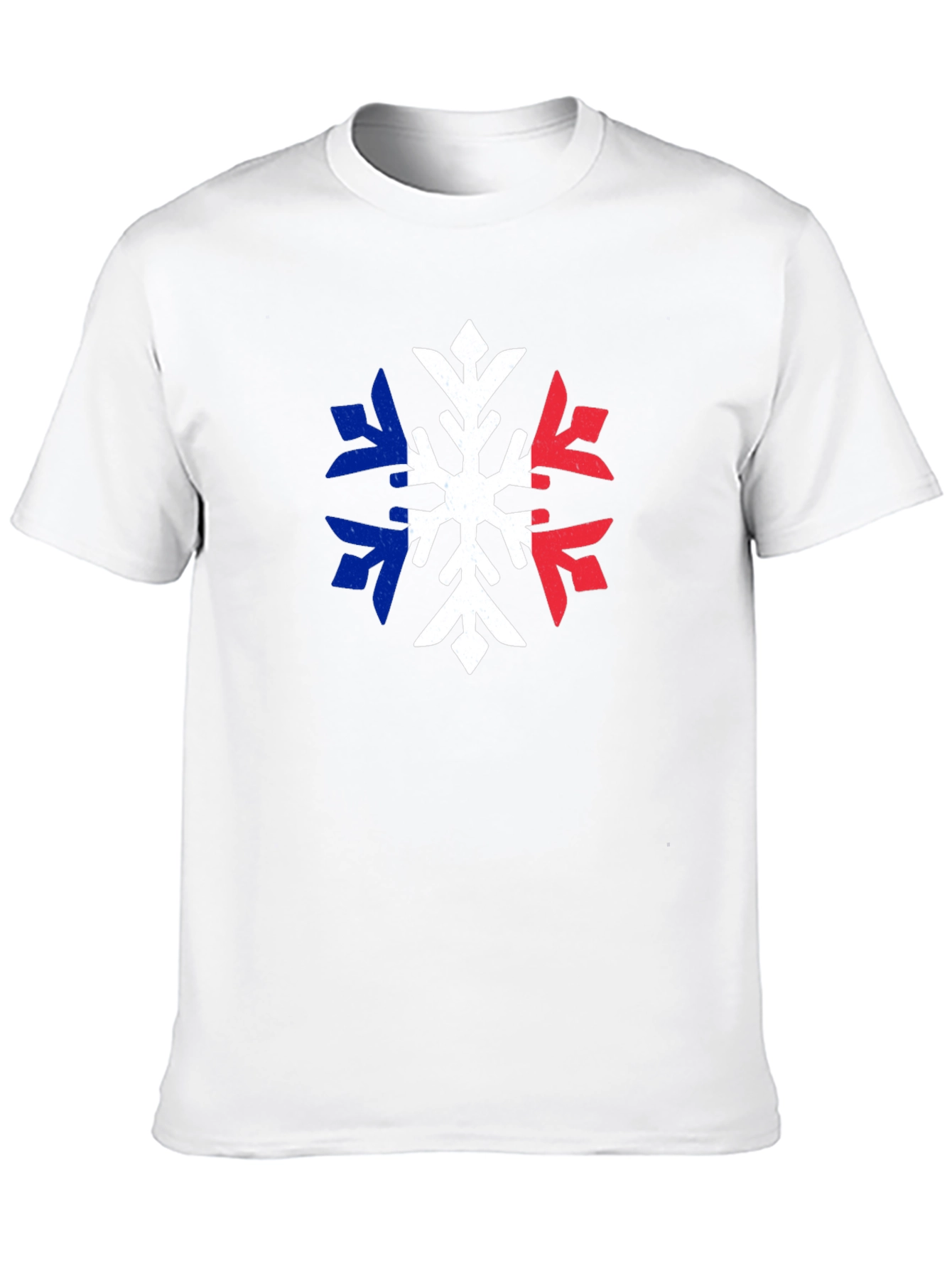 French Flag Snowflake T-Shirt