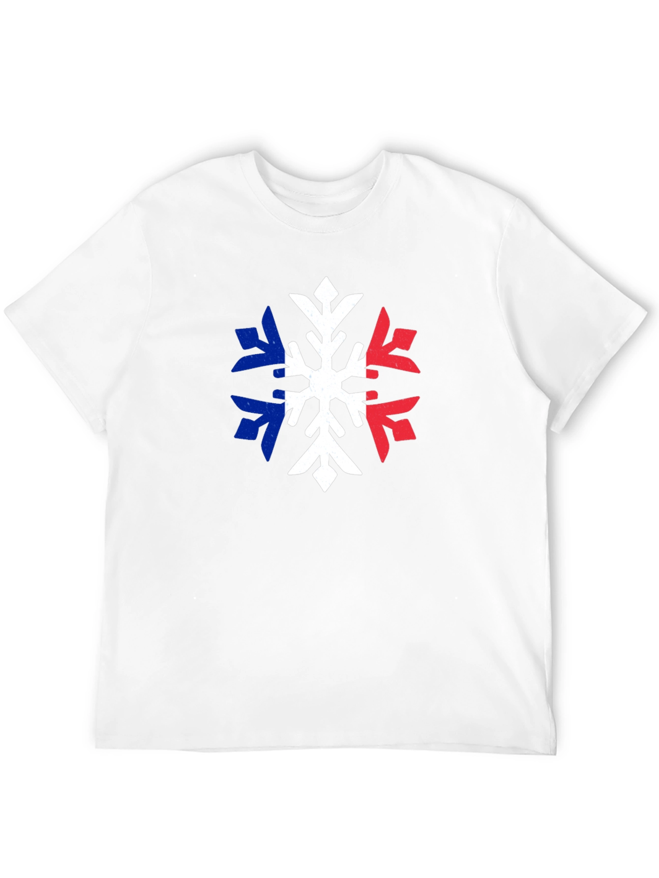 French Flag Snowflake T-Shirt