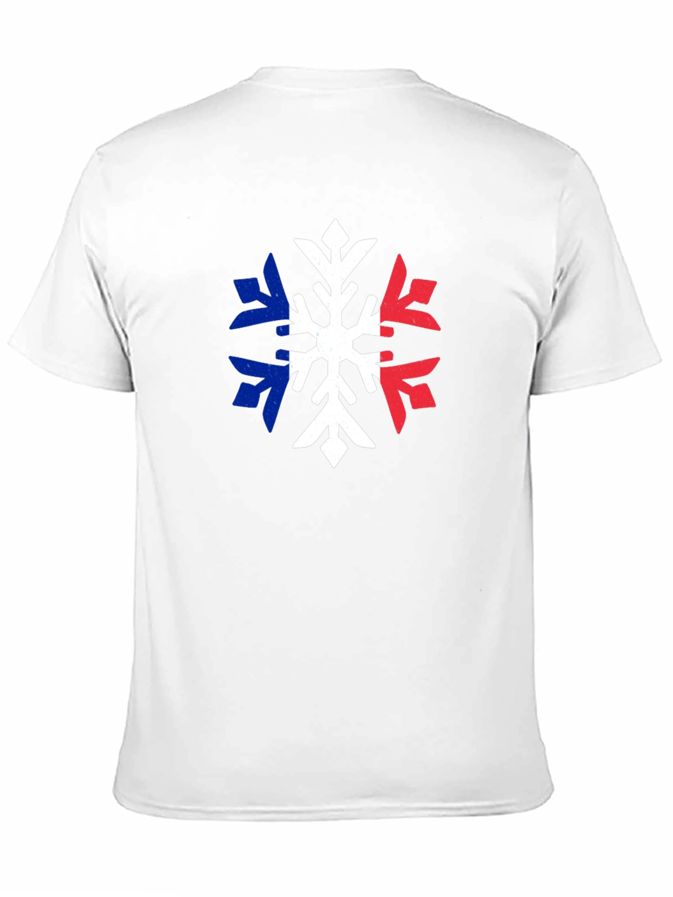 French Flag Snowflake T-Shirt