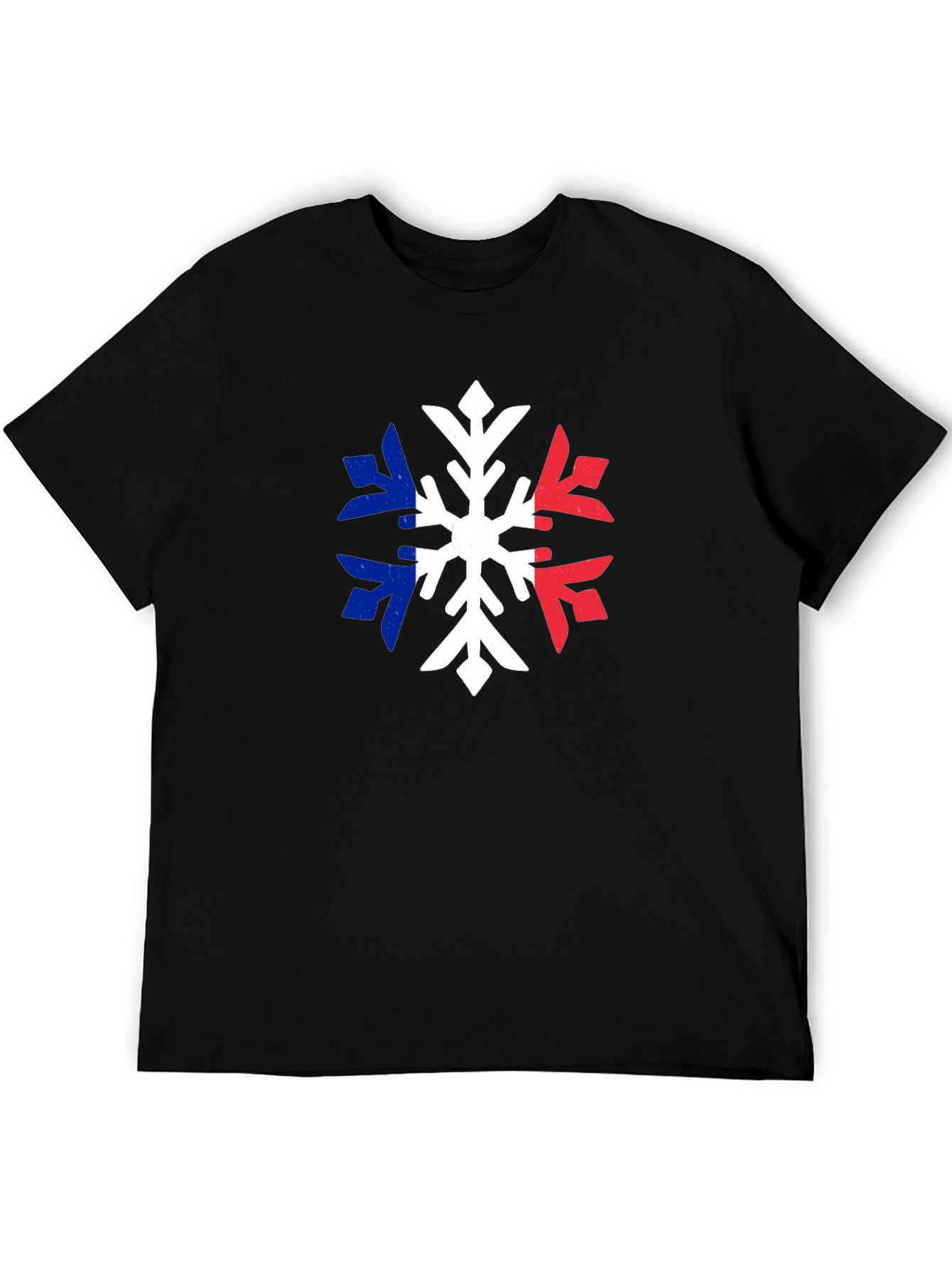 French Flag Snowflake T-Shirt