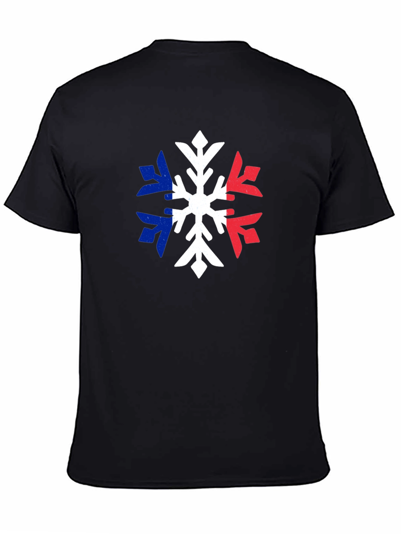 French Flag Snowflake T-Shirt