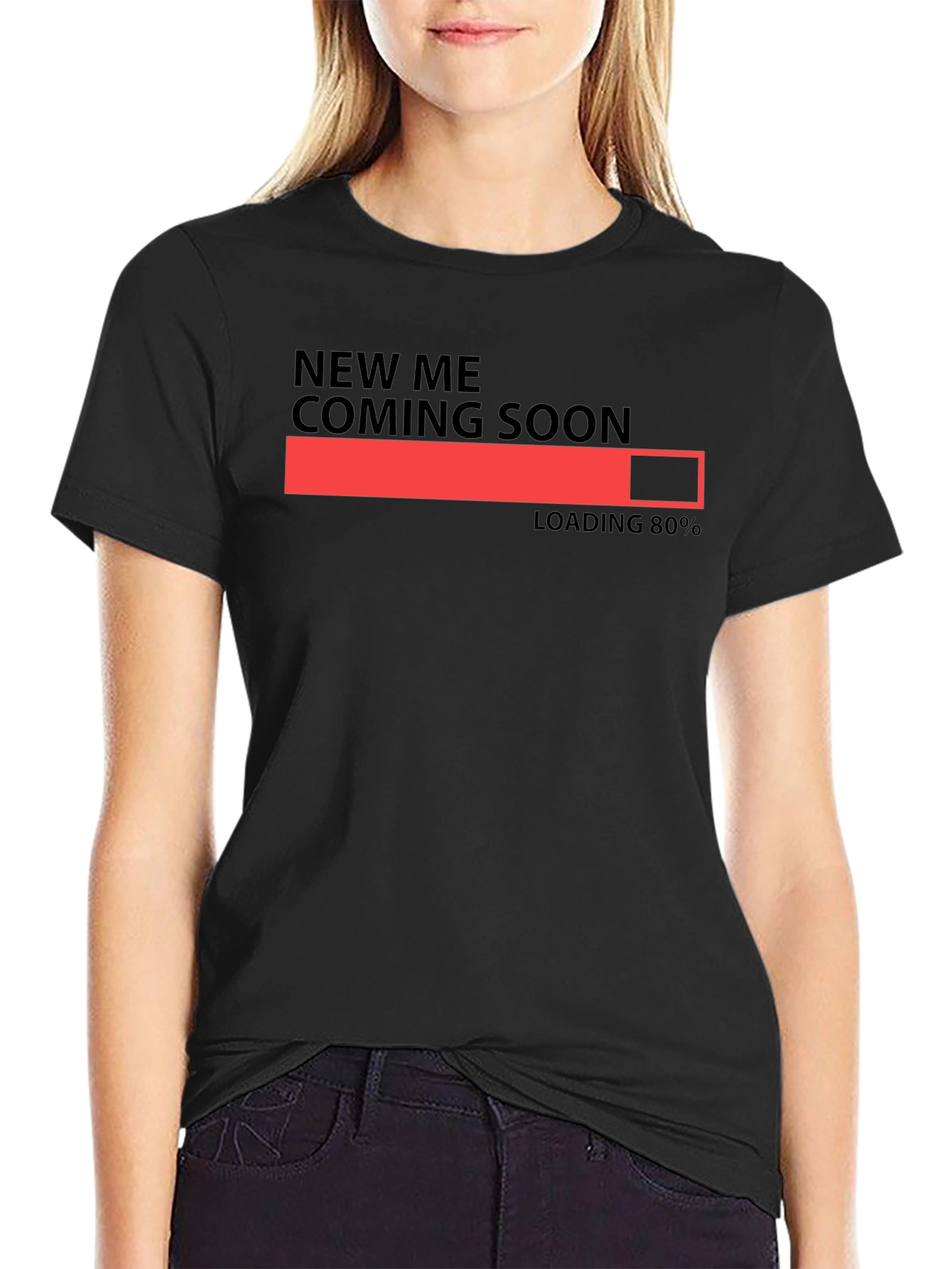 New Me Coming Soon Loading Bar Graphic T-Shirt