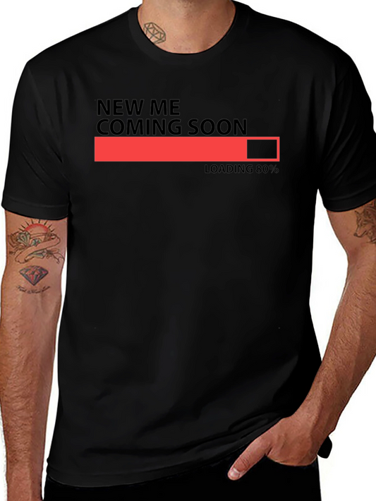 New Me Coming Soon Loading Bar Graphic T-Shirt
