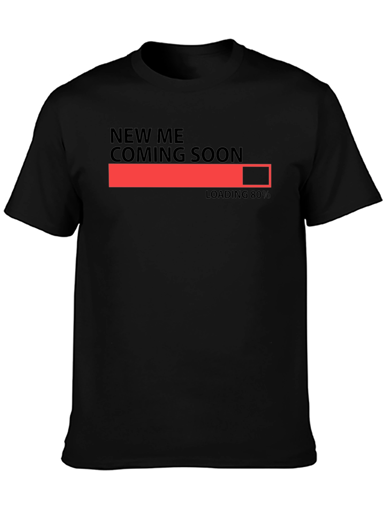 New Me Coming Soon Loading Bar Graphic T-Shirt