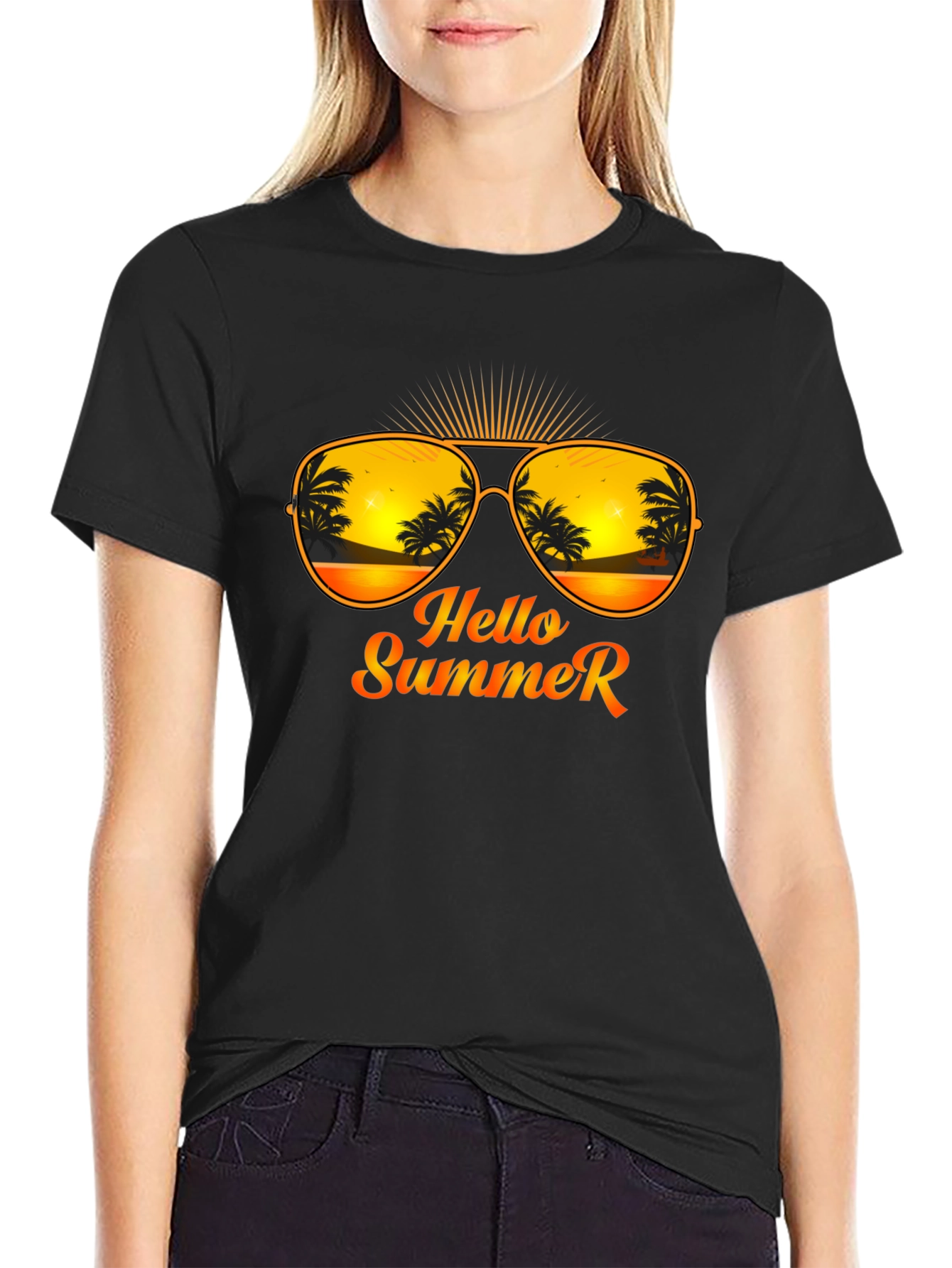 Hello Summer T-Shirt - Beach Vibes Tee