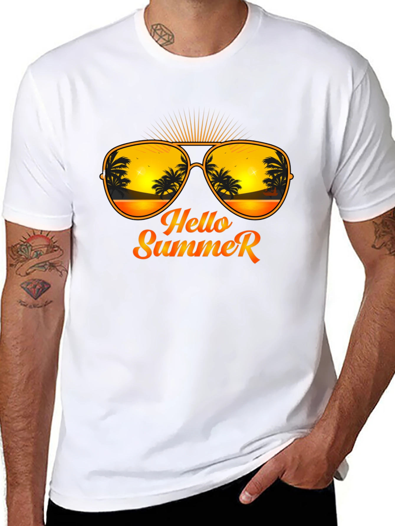 Hello Summer T-Shirt - Beach Vibes Tee