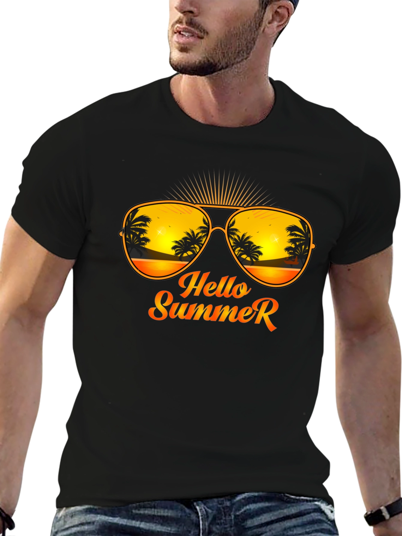 Hello Summer T-Shirt - Beach Vibes Tee