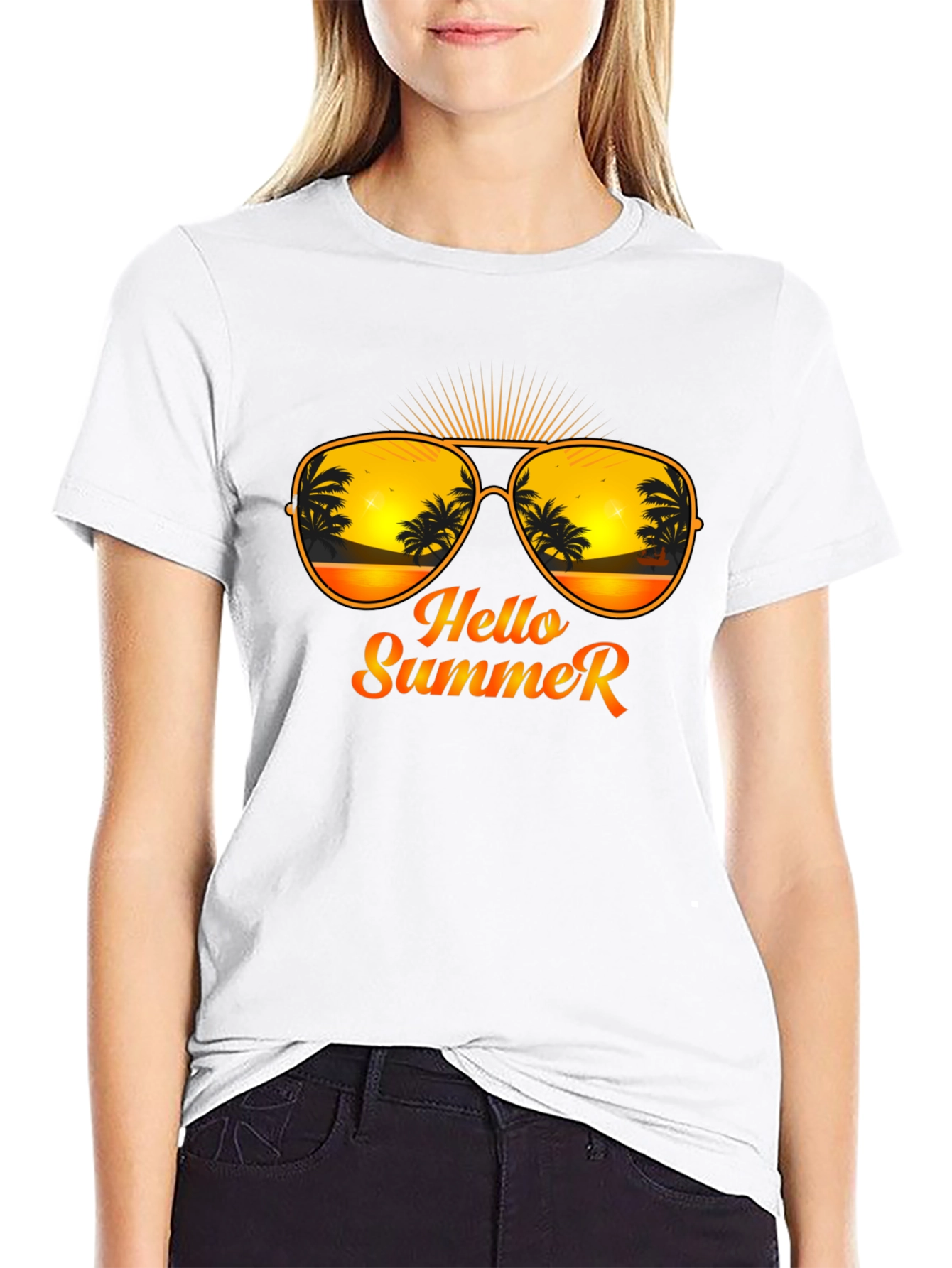 Hello Summer T-Shirt - Beach Vibes Tee