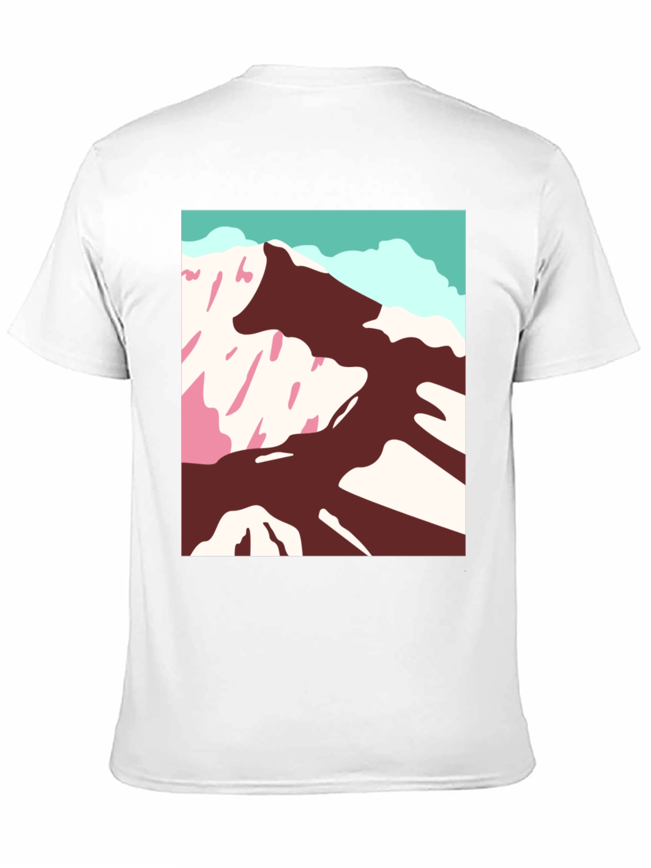 Mountain Graphic Tee - Stylish Black Cotton T-Shirt