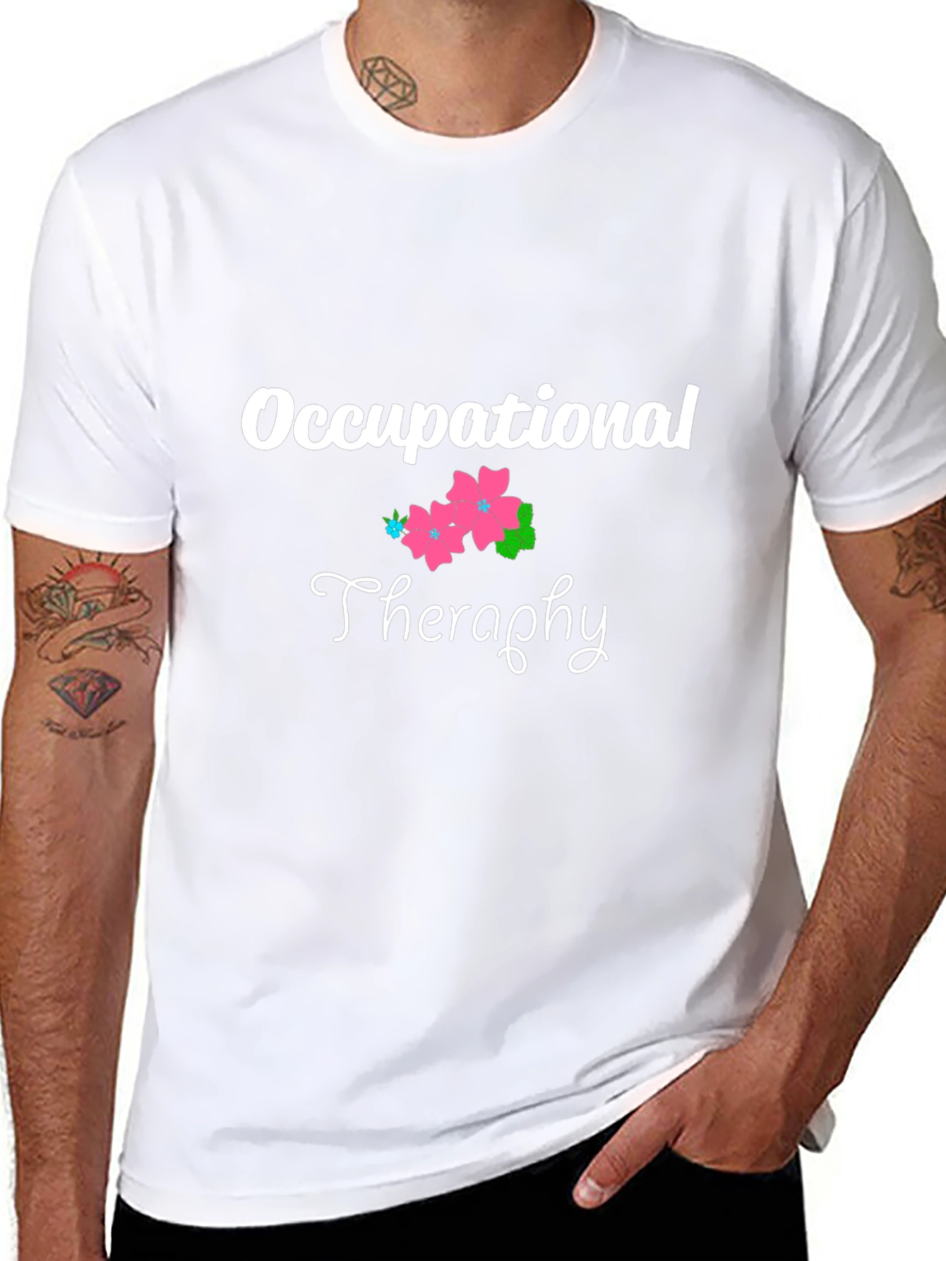 Occupational Therapy Floral Graphic Tee