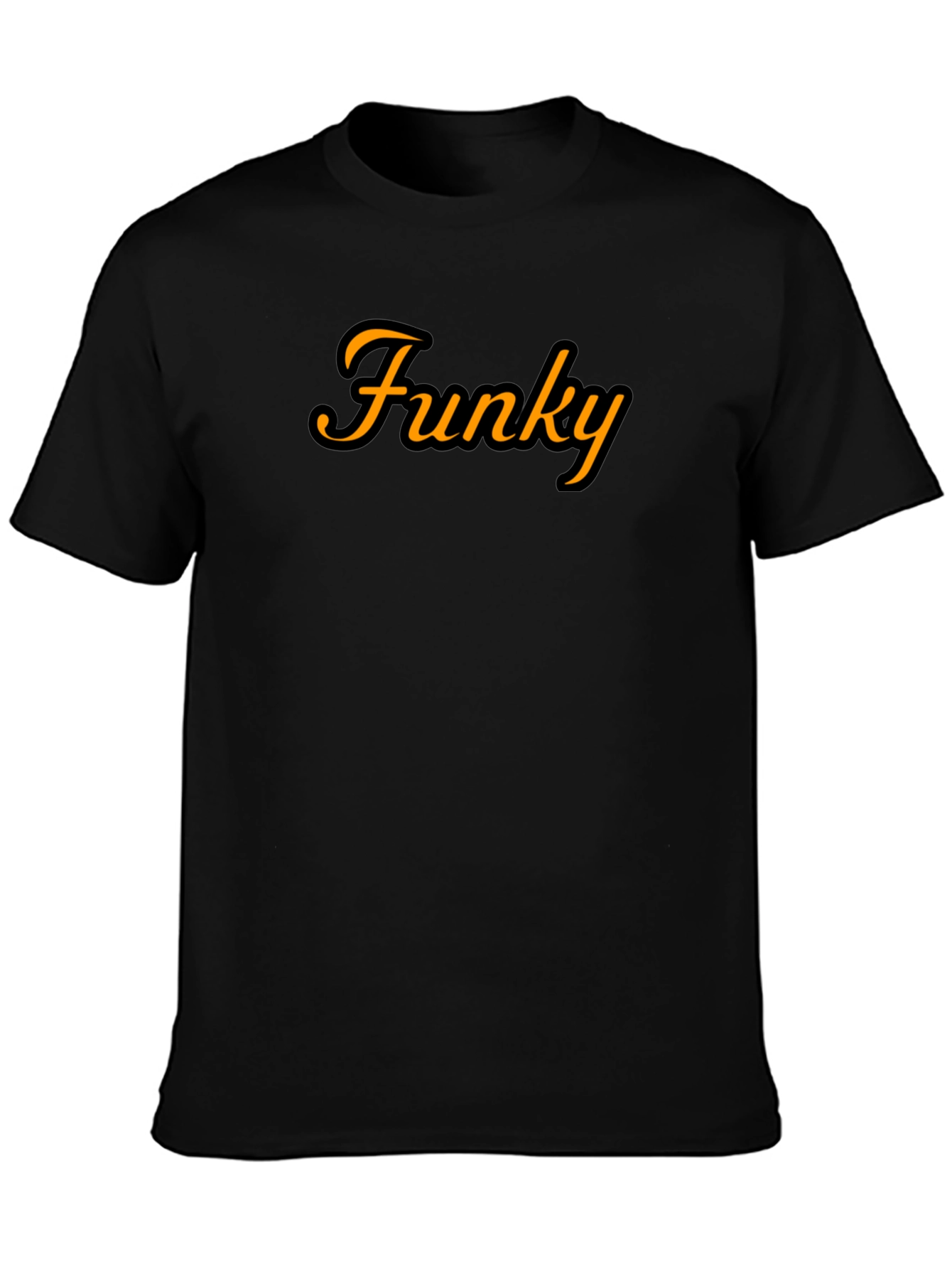 Funky Graphic Tee - Stylish Black T-Shirt