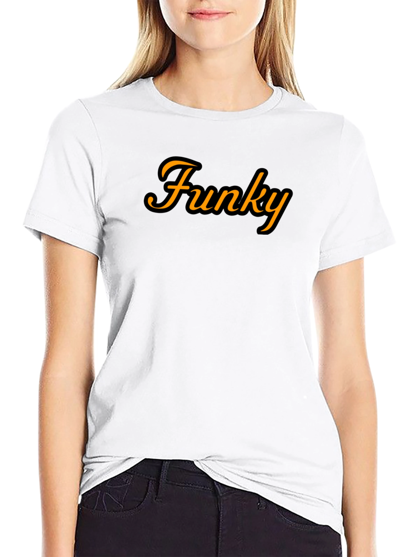 Funky Graphic Tee - Stylish Black T-Shirt