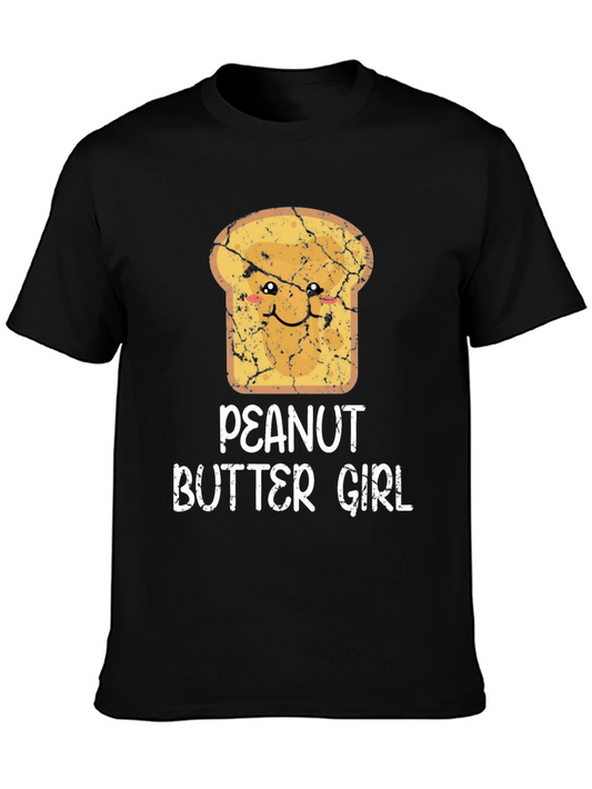 Peanut Butter Girl Funny Graphic T-Shirt