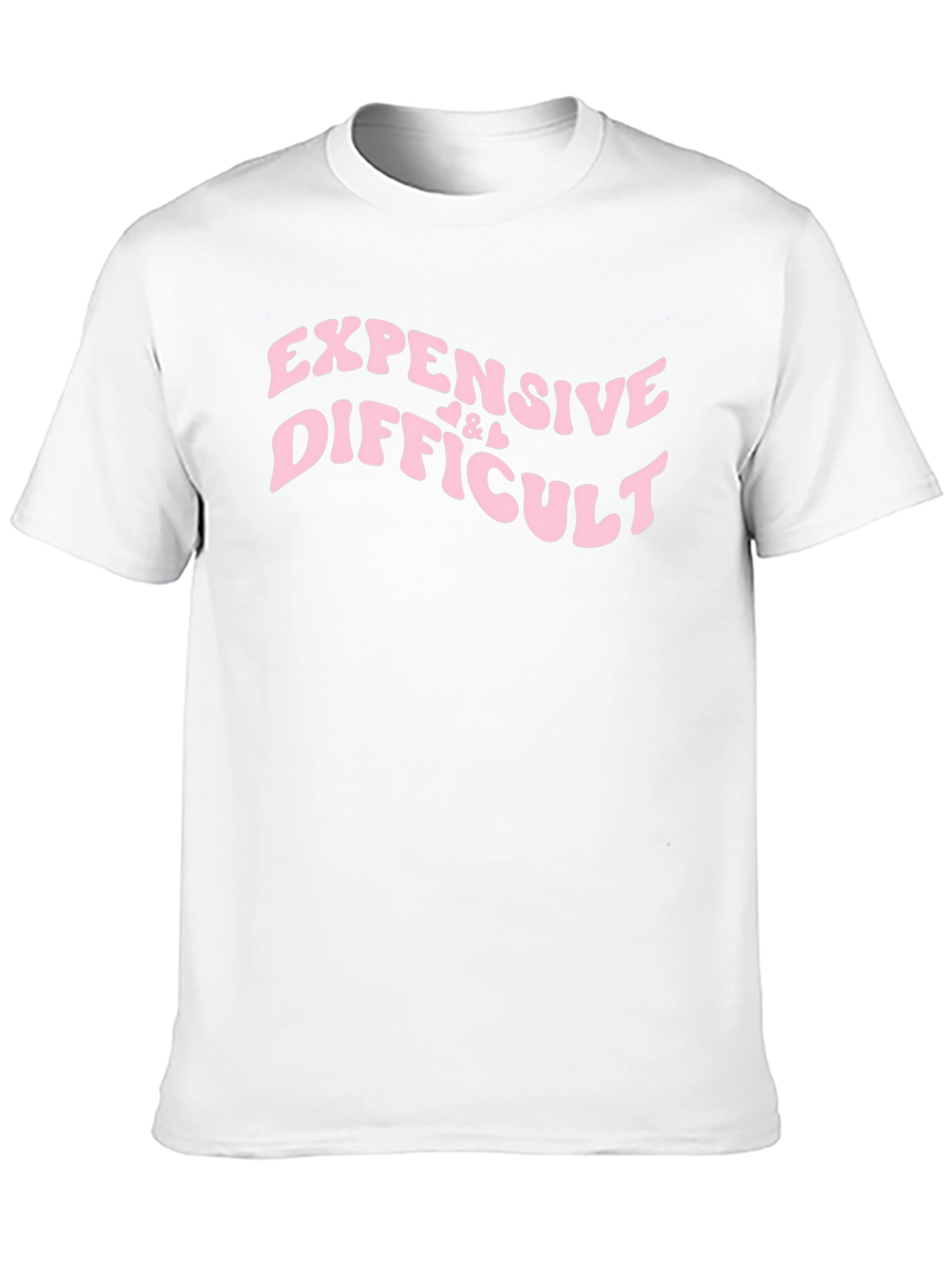 Expensive & Difficult Slogan Tee - Black