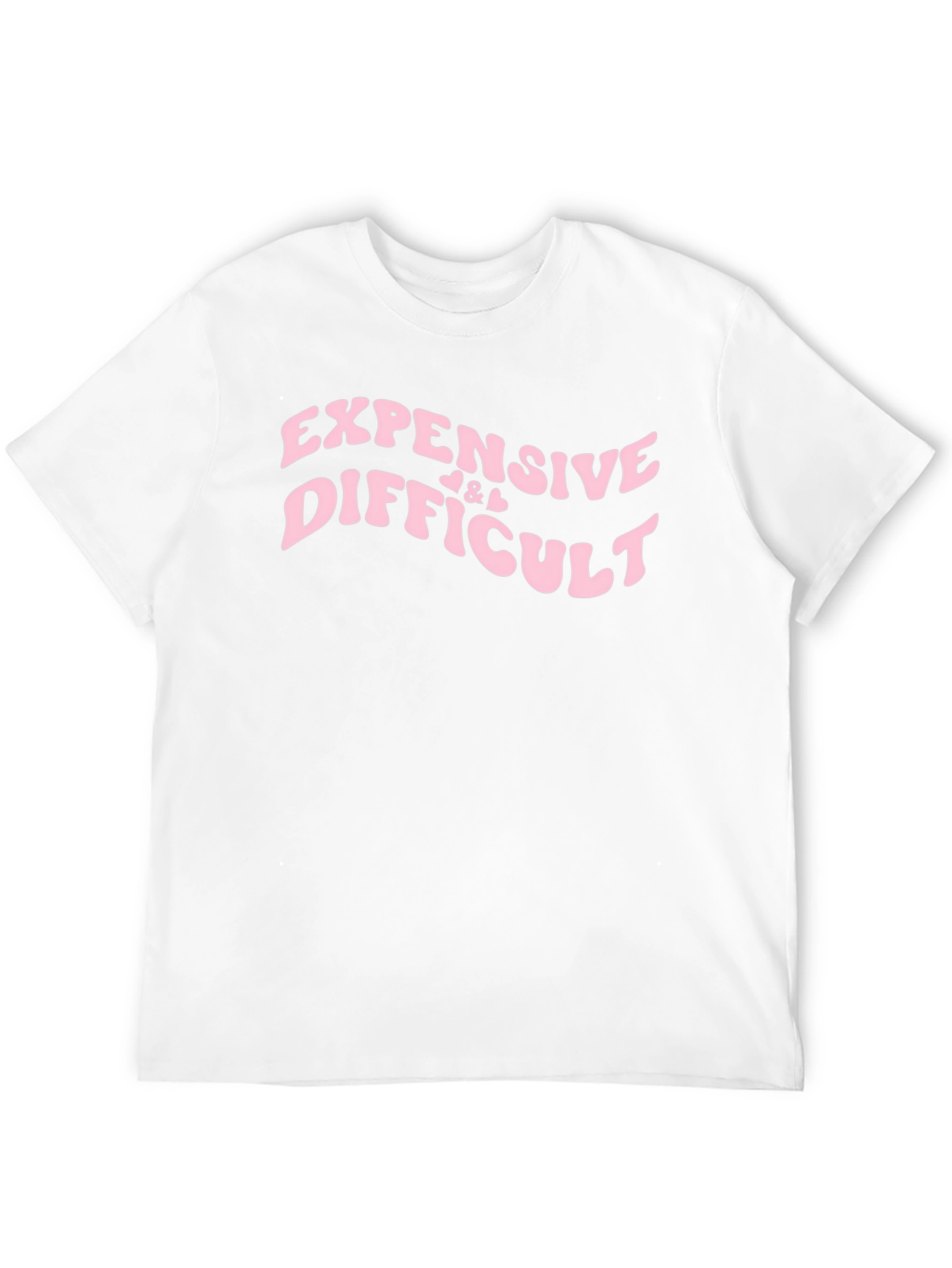 Expensive & Difficult Slogan Tee - Black