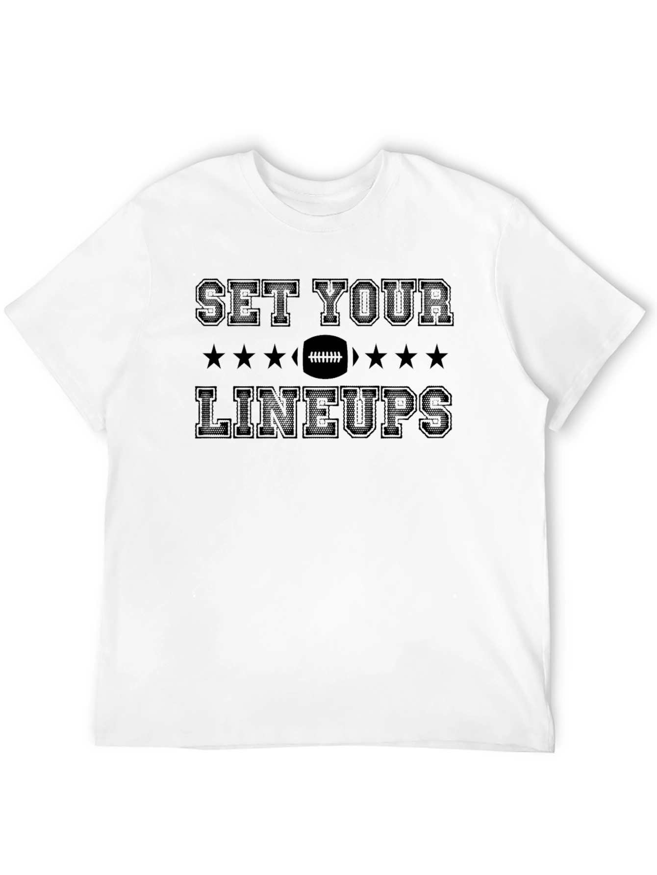 Set Your Lineups Football T-Shirt - Game Day Ready!