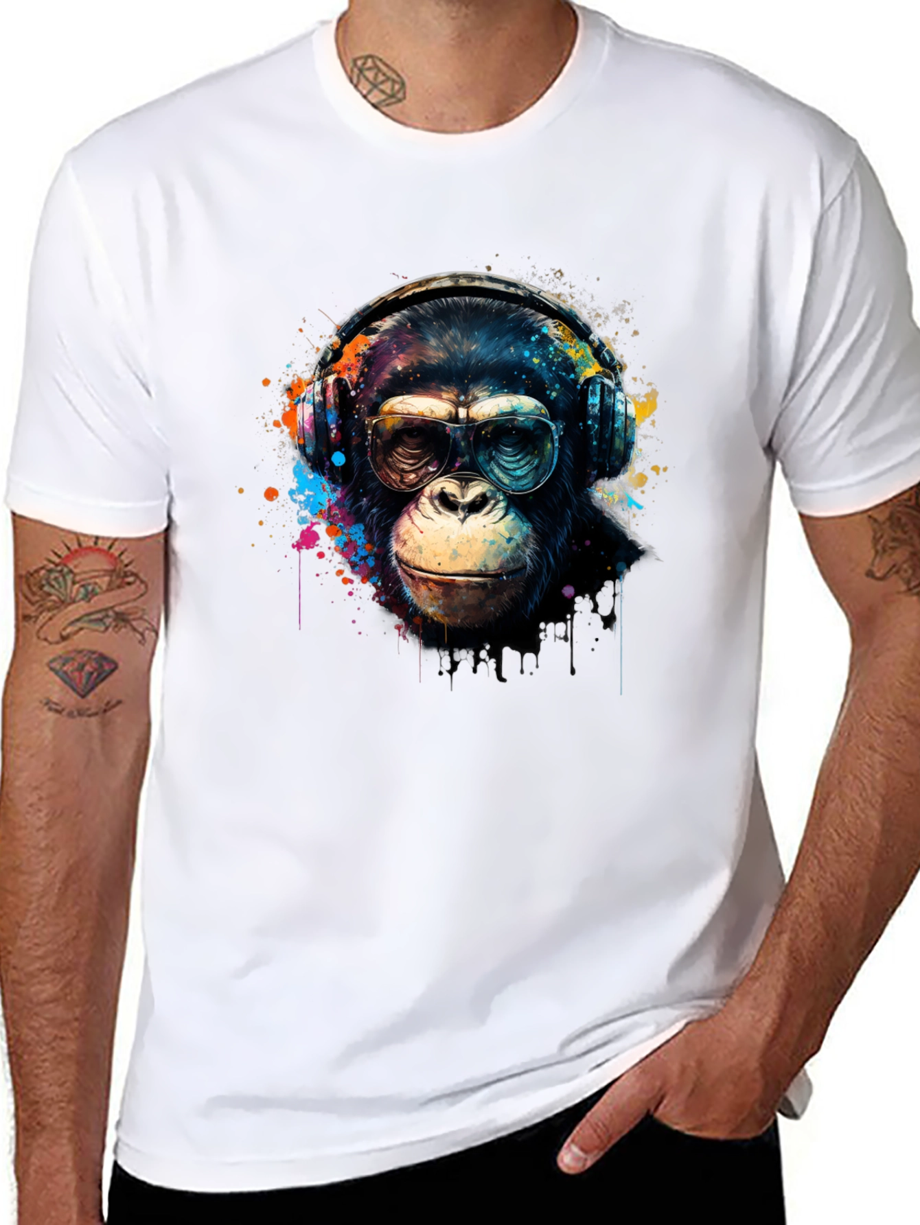Funky Monkey Graphic T-Shirt