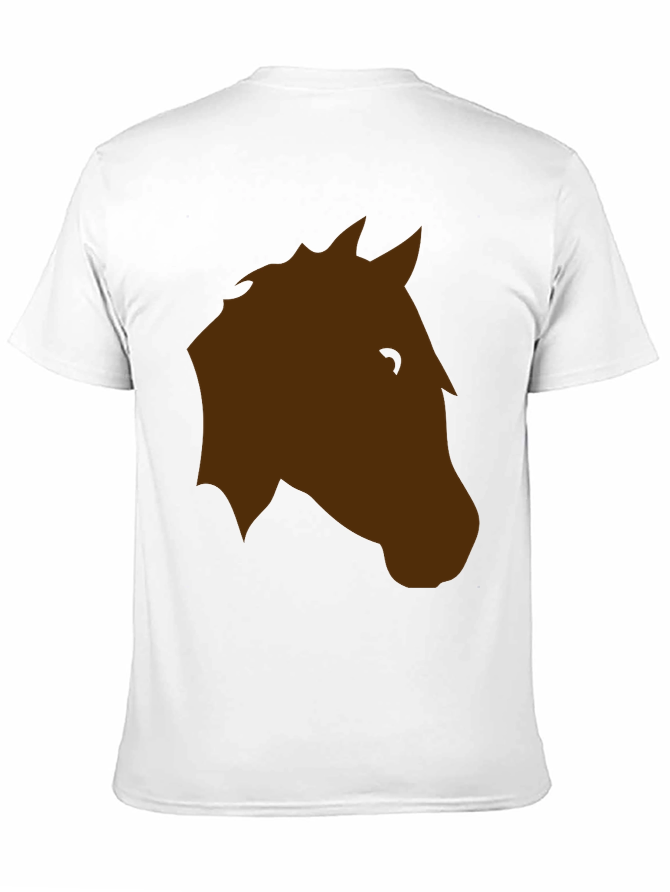 Horse Head Graphic T-Shirt - Casual Black Tee