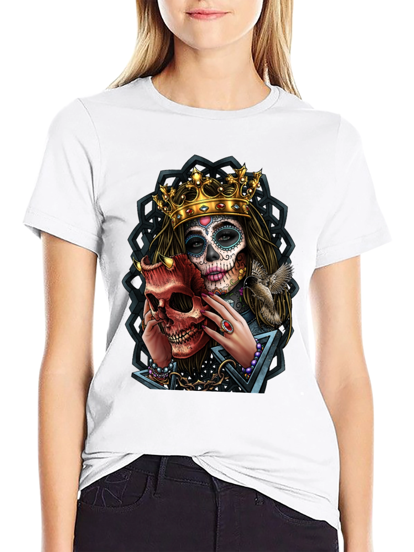Sugar Skull Queen Mens Graphic Tee