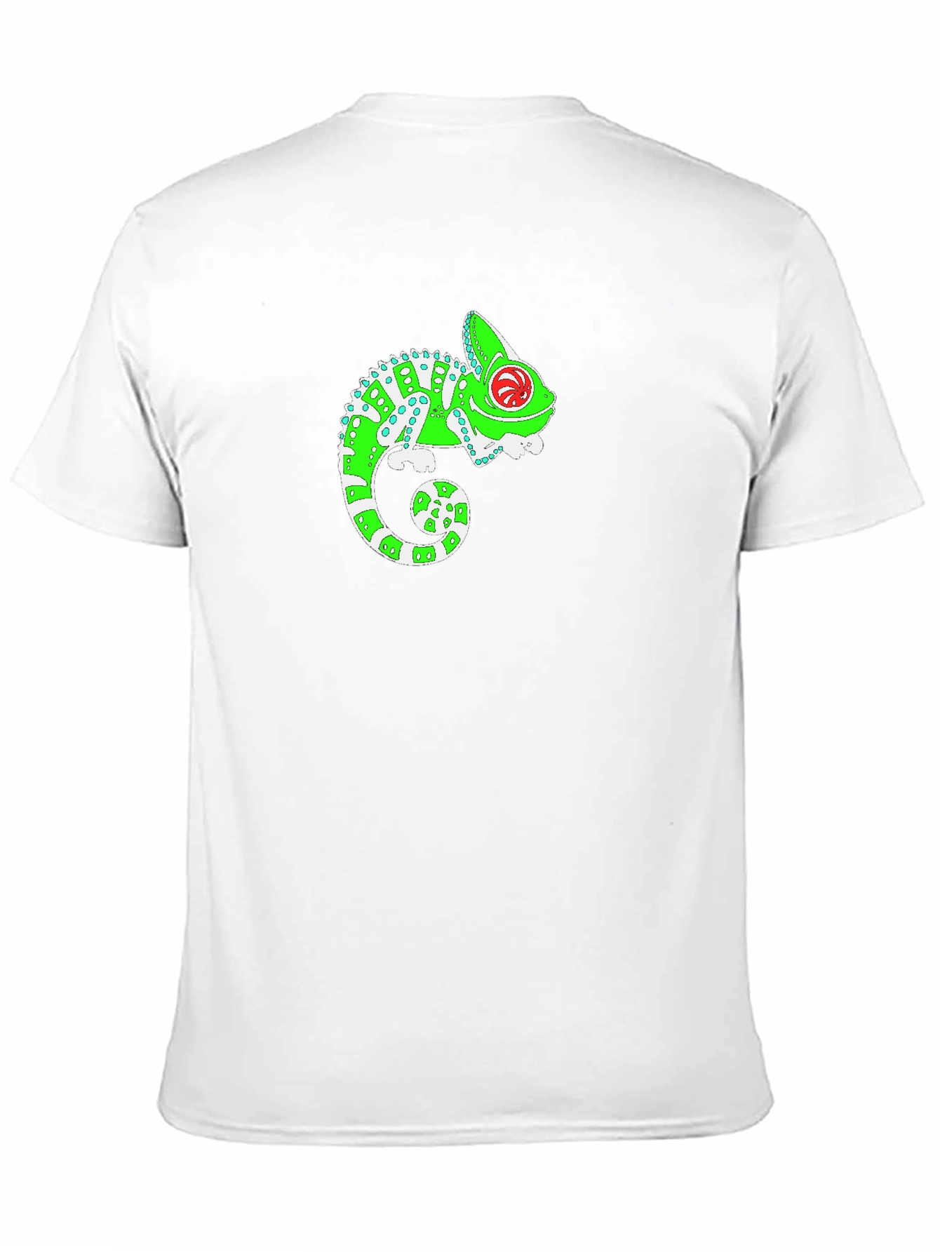 Funky Chameleon Graphic T-Shirt - Black