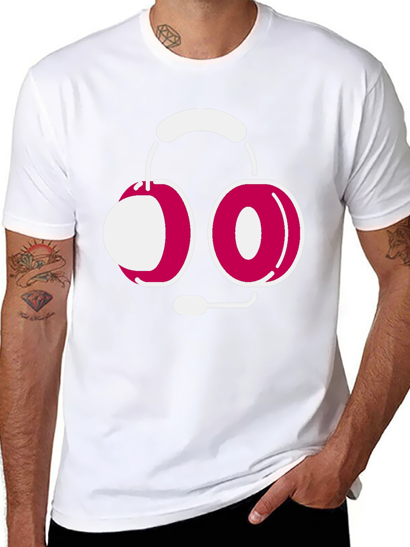Gamer Headset Graphic Tee - Modern Style
