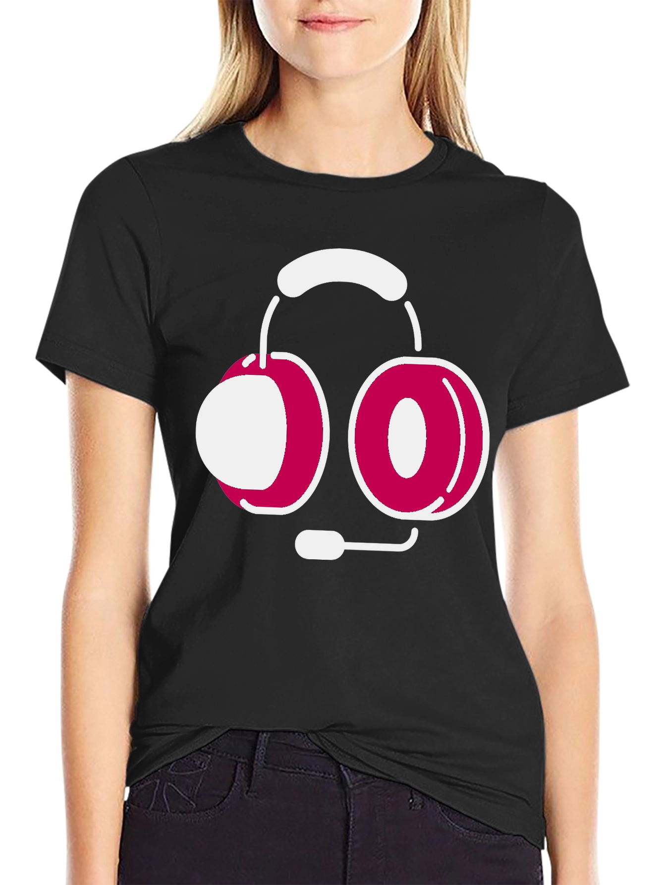 Gamer Headset Graphic Tee - Modern Style