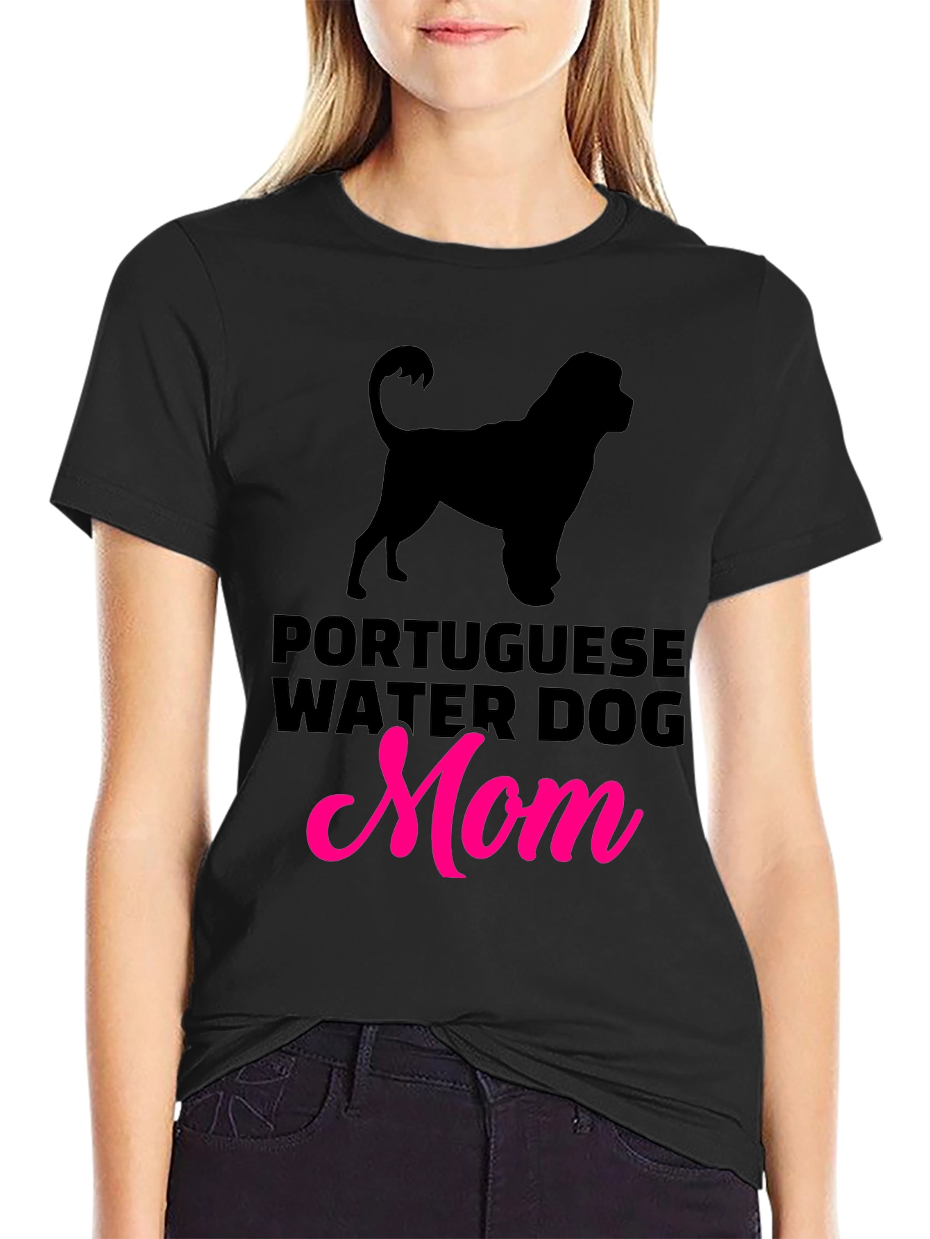 Portuguese Water Dog Mom Graphic Tee