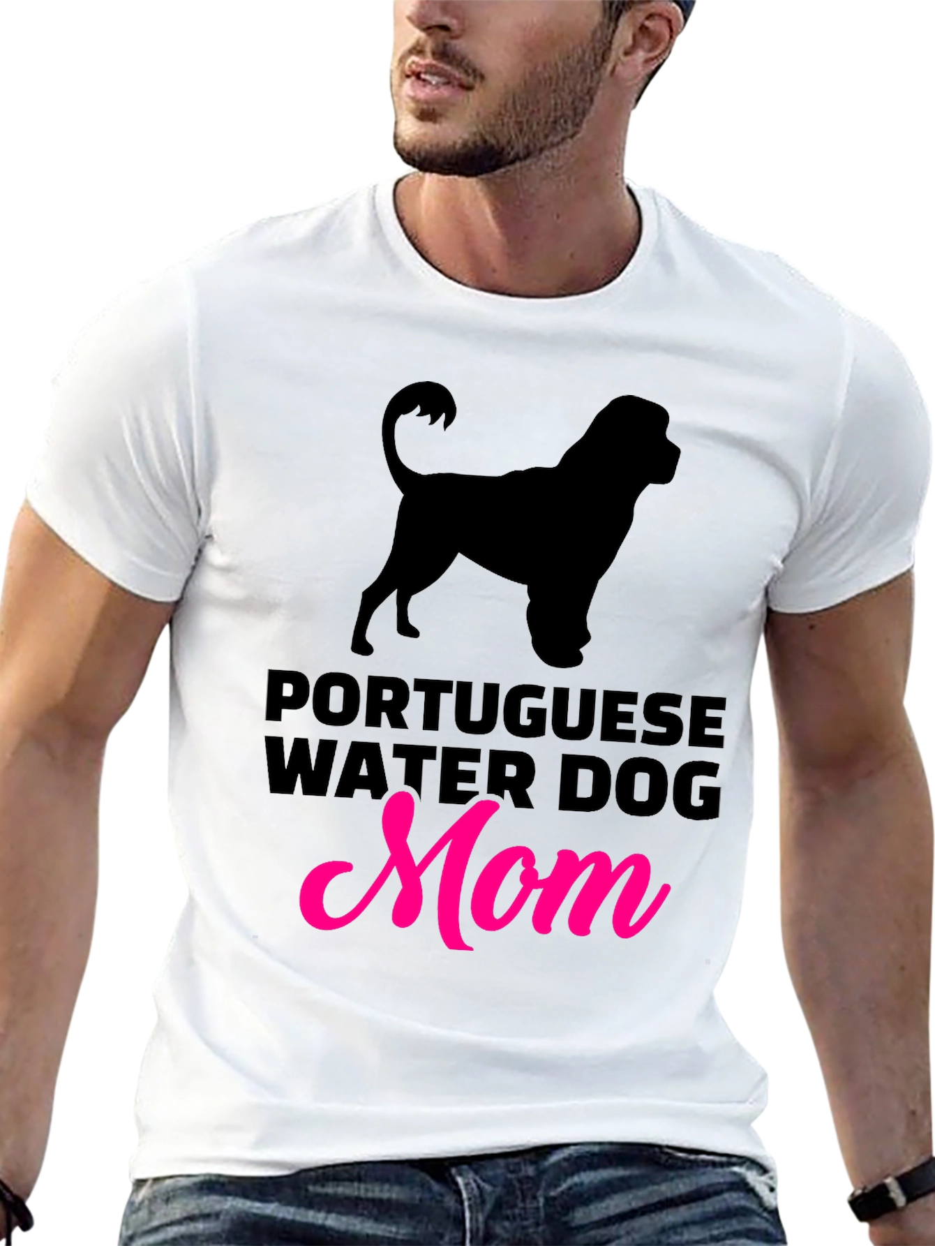 Portuguese Water Dog Mom Graphic Tee