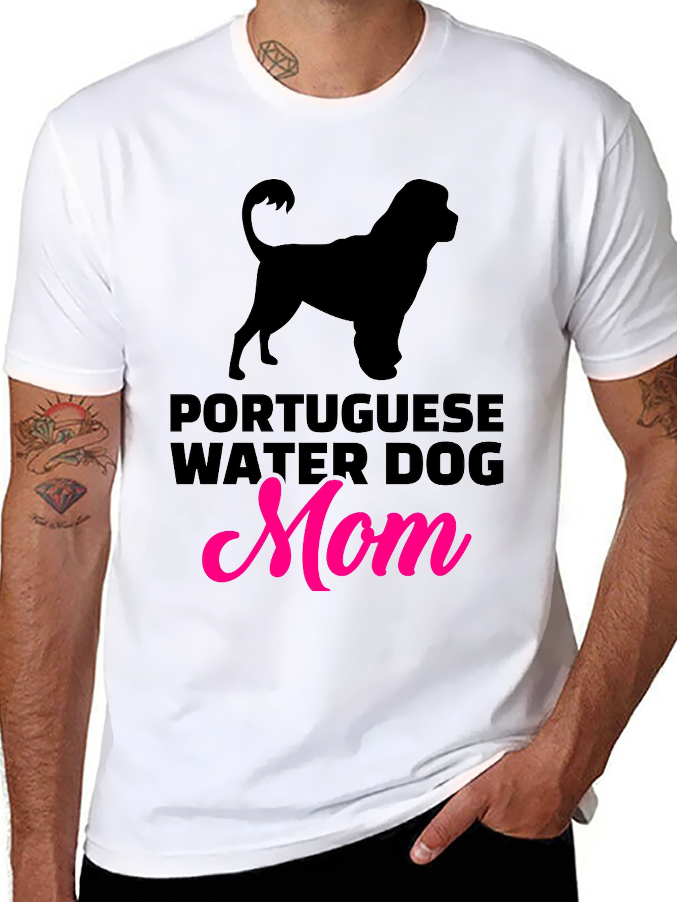 Portuguese Water Dog Mom Graphic Tee