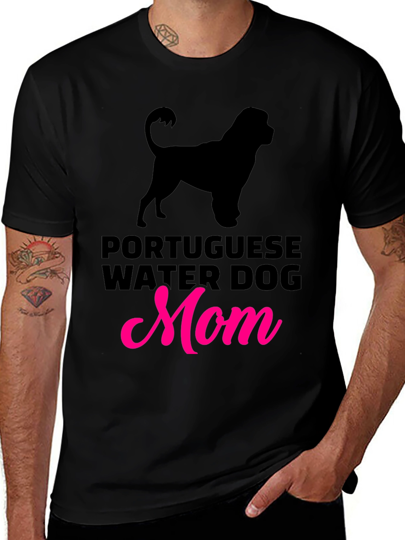 Portuguese Water Dog Mom Graphic Tee