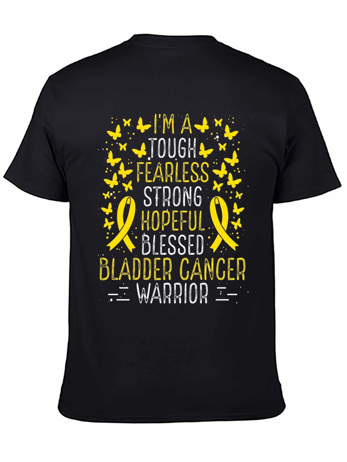 Bladder Cancer Warrior T-Shirt: Tough Fearless Strong