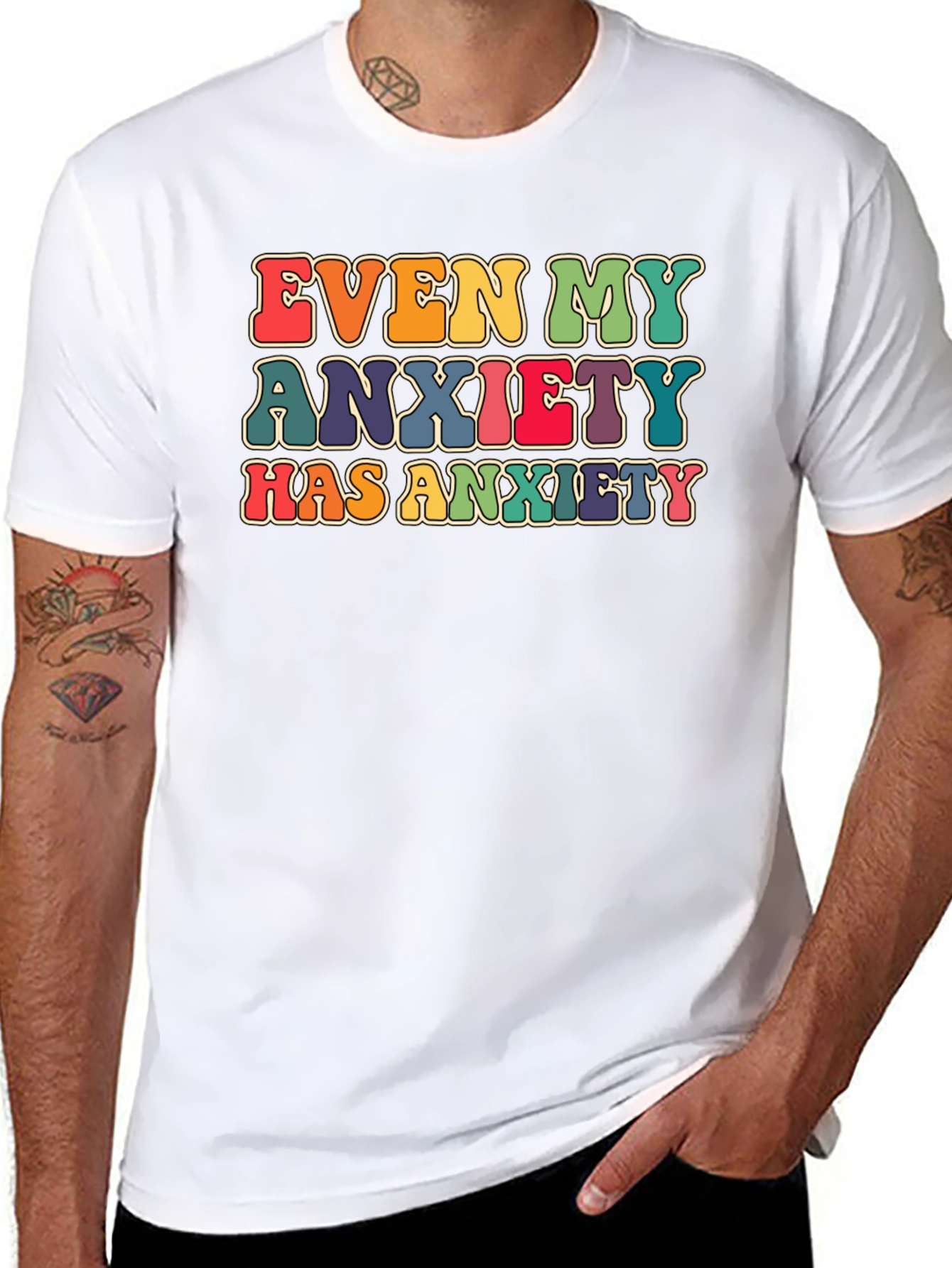 Anxiety T-Shirt Funny Sarcastic Humor Graphic Tee