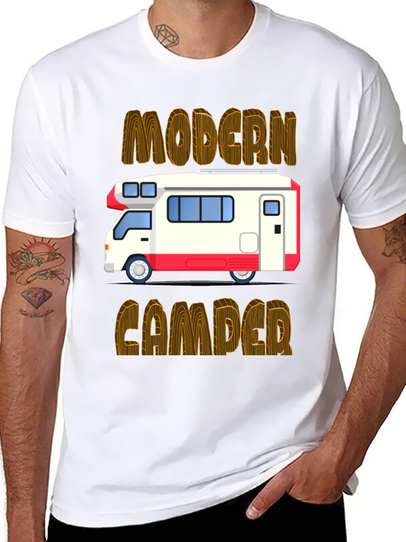 Modern Camper Graphic Tee - Black