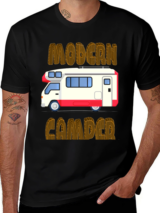 Modern Camper Graphic Tee - Black