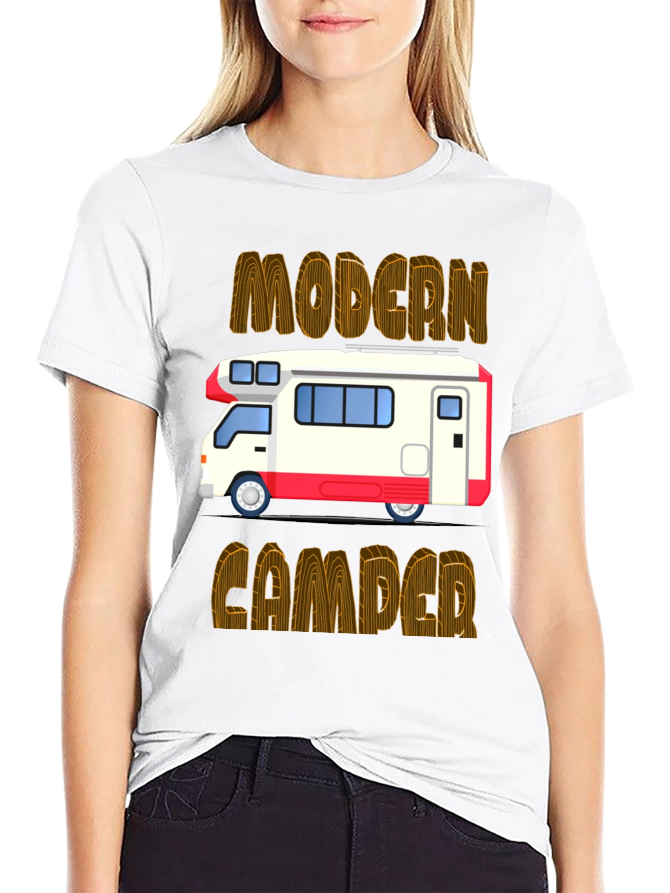 Modern Camper Graphic Tee - Black