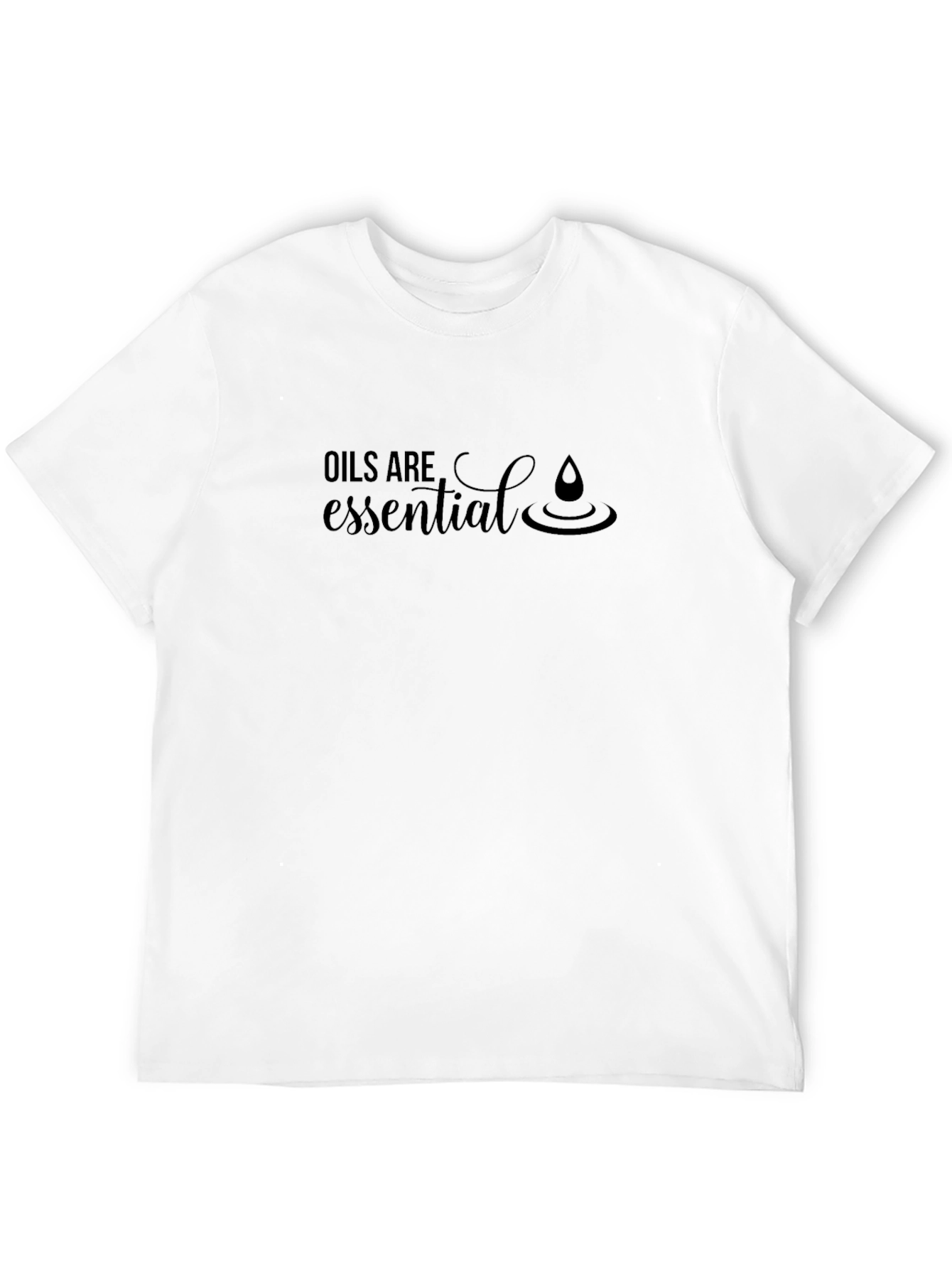 Oils Are Essential T-Shirt - Unisex Black Tee