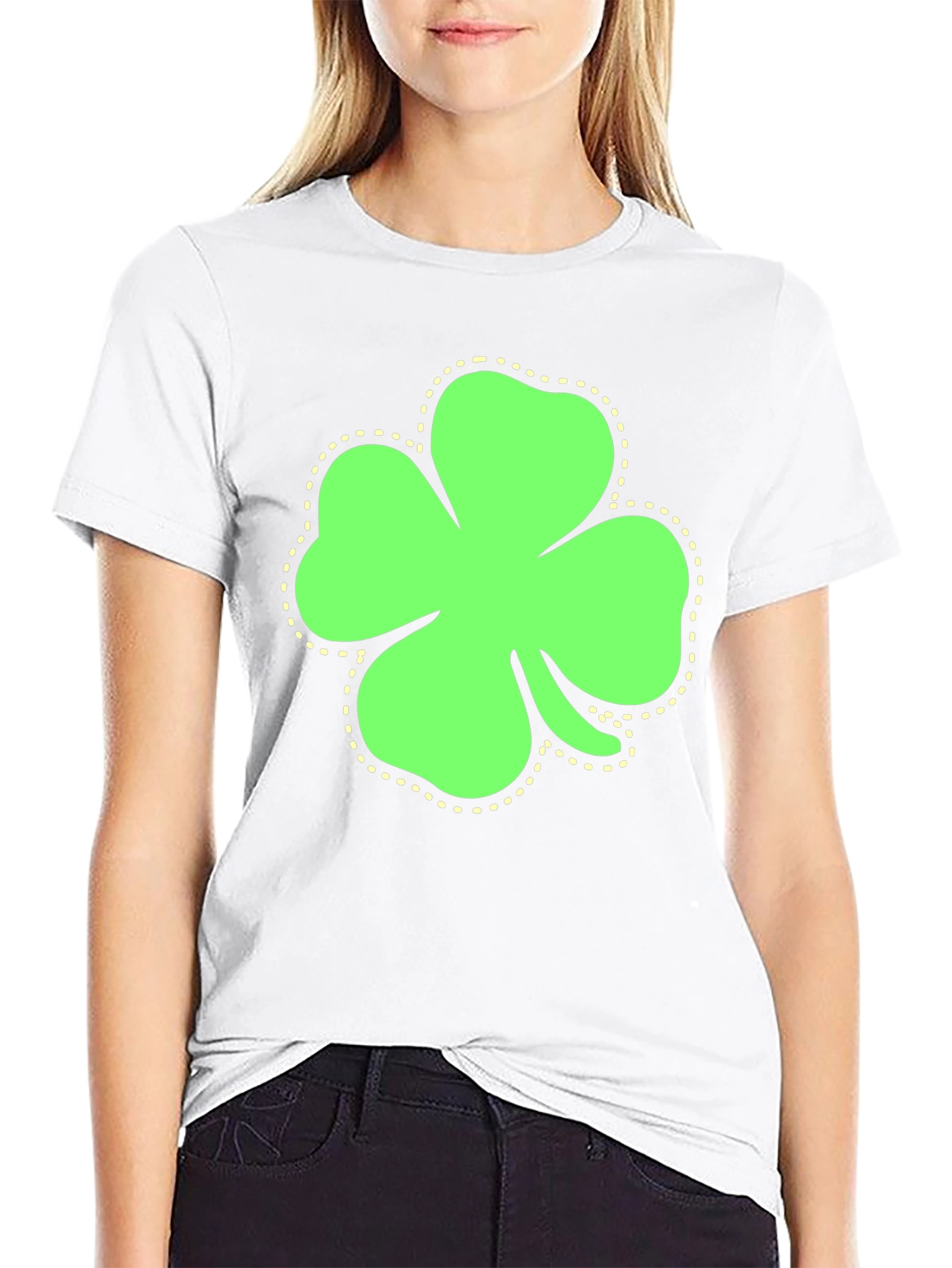 St. Patricks Day Shamrock T-Shirt - Black