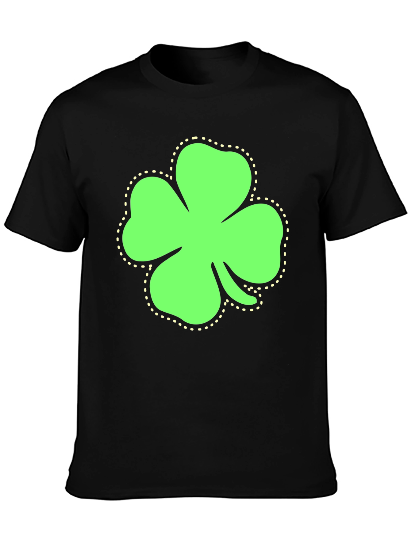 St. Patricks Day Shamrock T-Shirt - Black