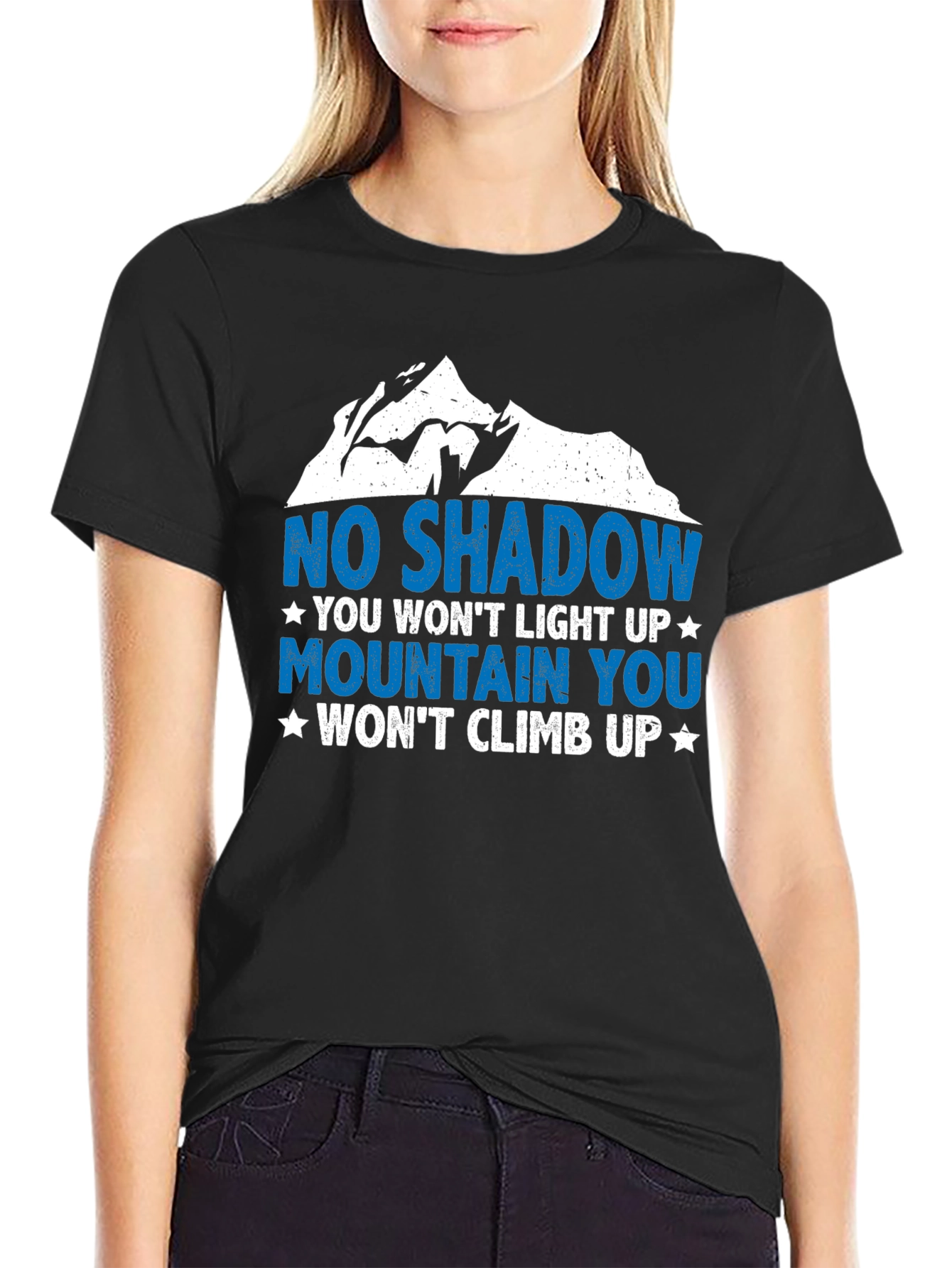 Motivational Mountain Climb Graphic T-Shirt