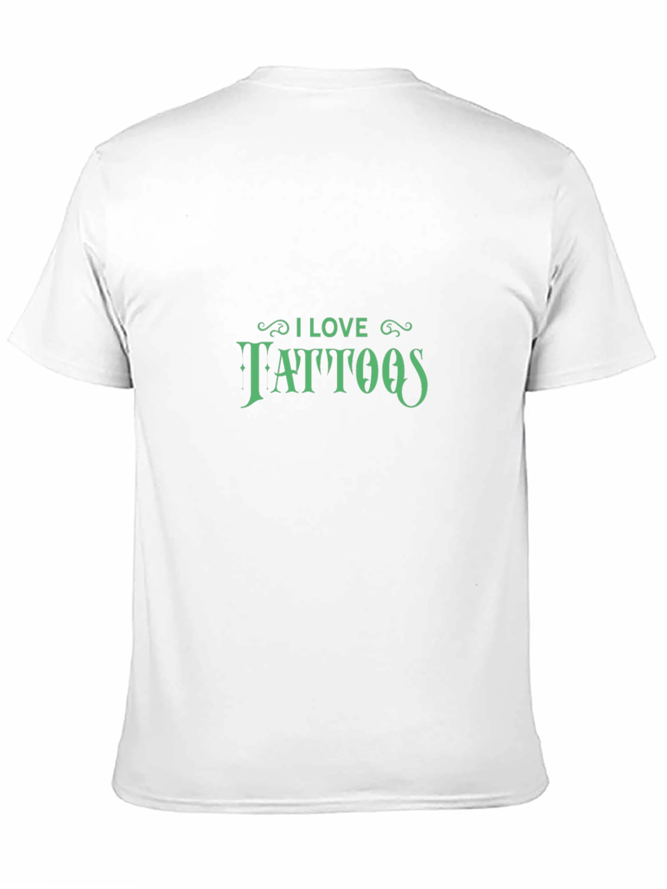I Love Tattoos Graphic Tee - Stylish Black T-Shirt