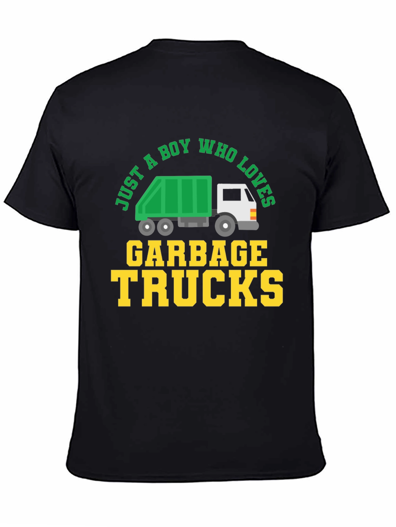 Boy Who Loves Garbage Trucks Graphic Tee