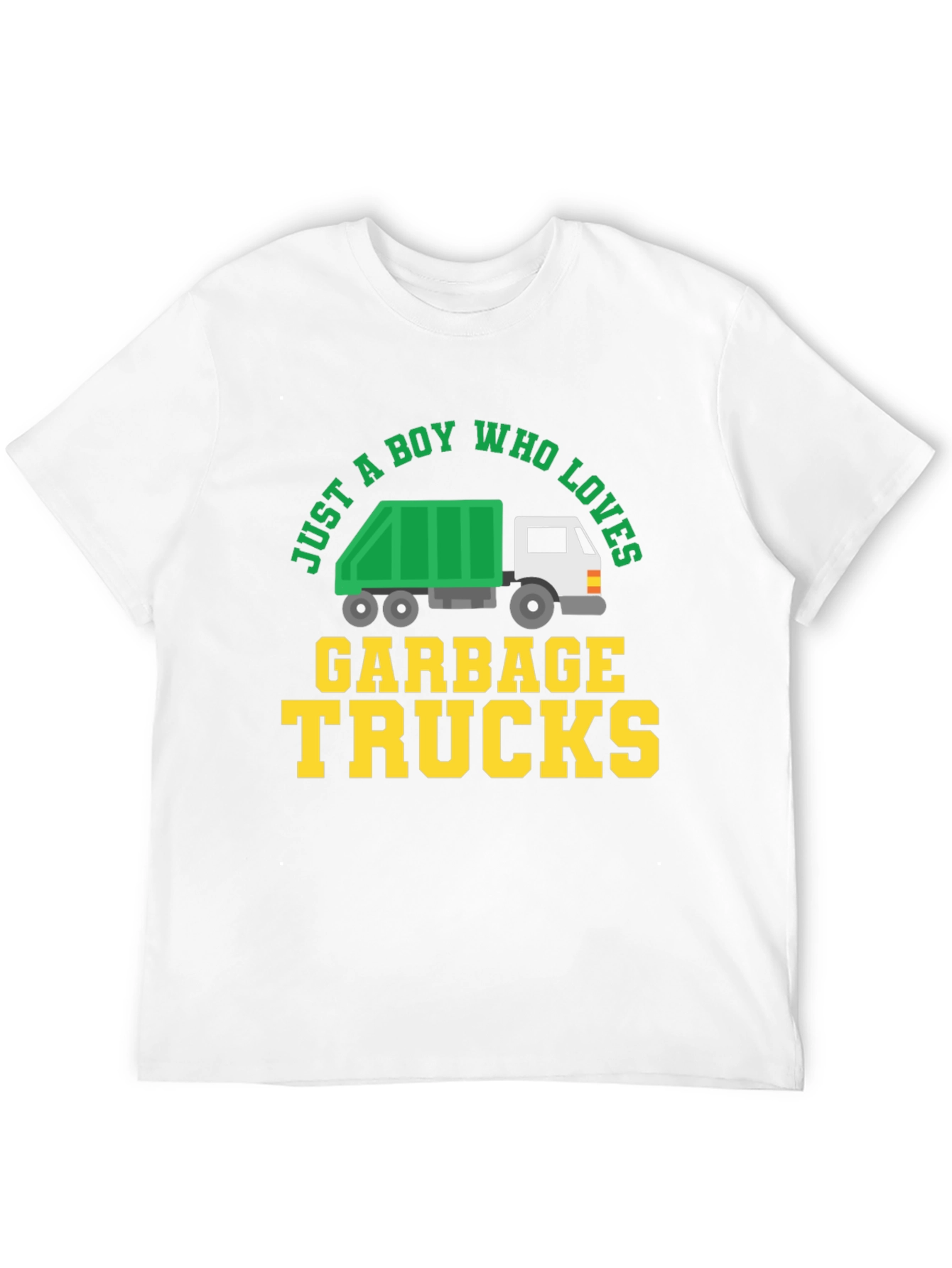 Boy Who Loves Garbage Trucks Graphic Tee