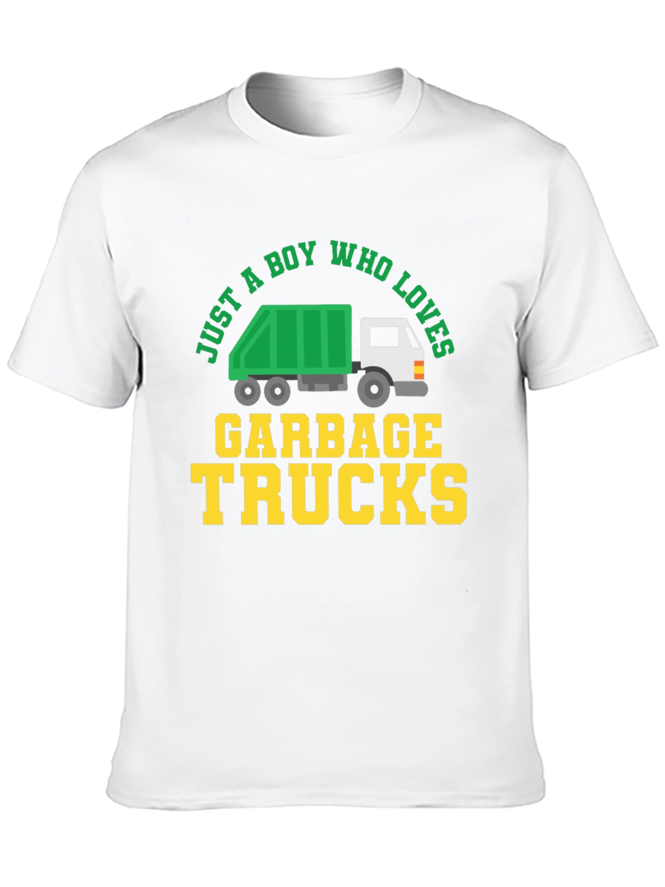 Boy Who Loves Garbage Trucks Graphic Tee