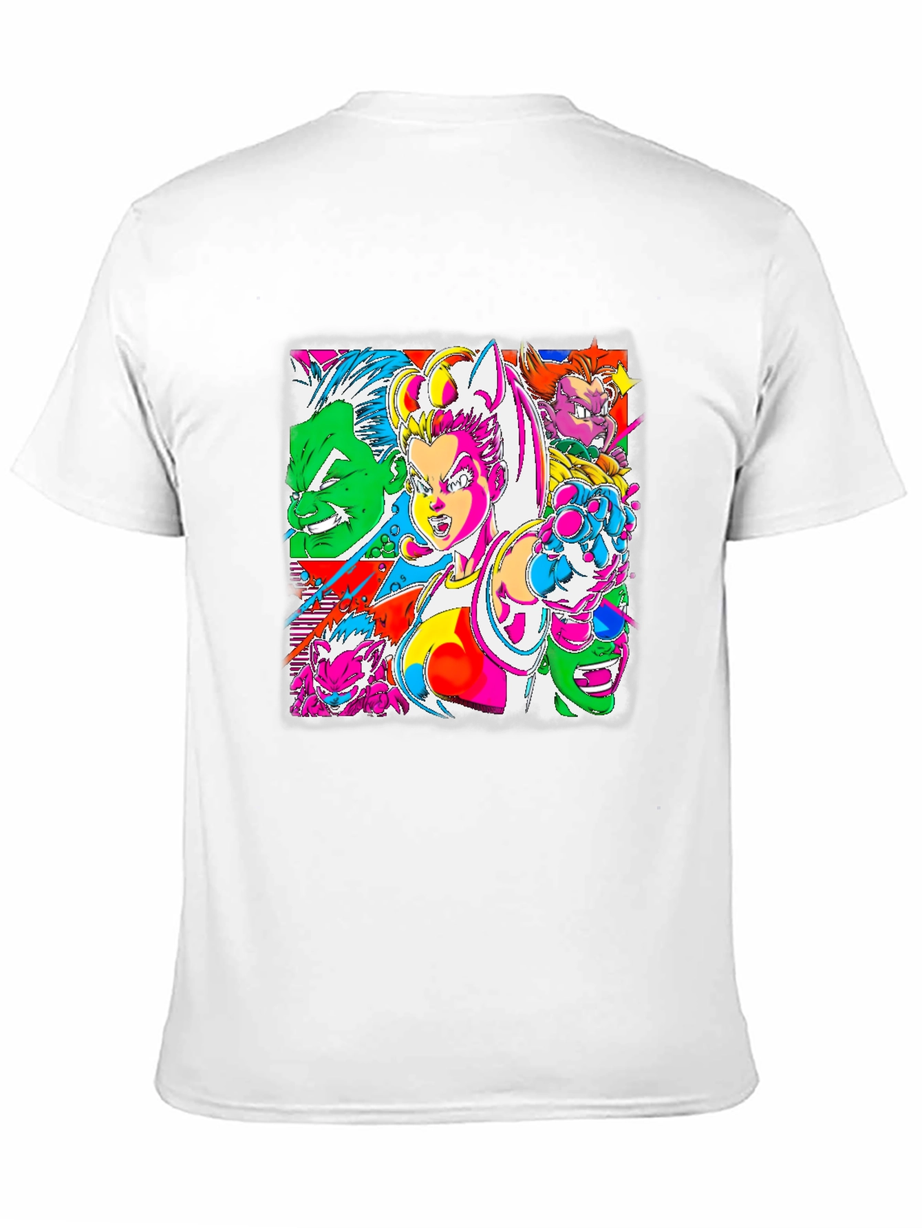 Retro Anime Graphic Tee - Bold & Vibrant Style
