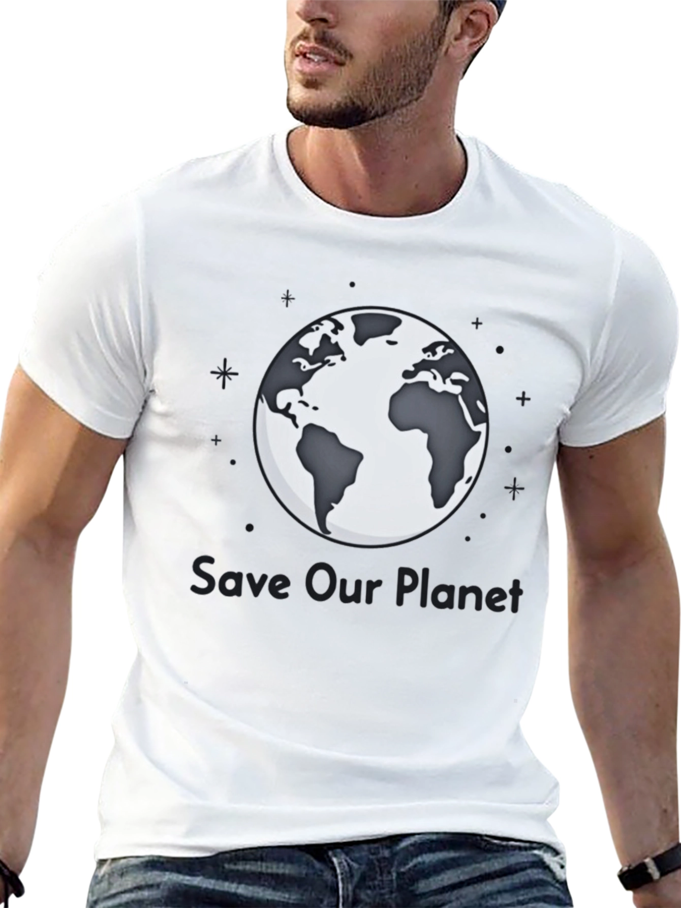 Save Our Planet T-Shirt - Earth Graphic Tee