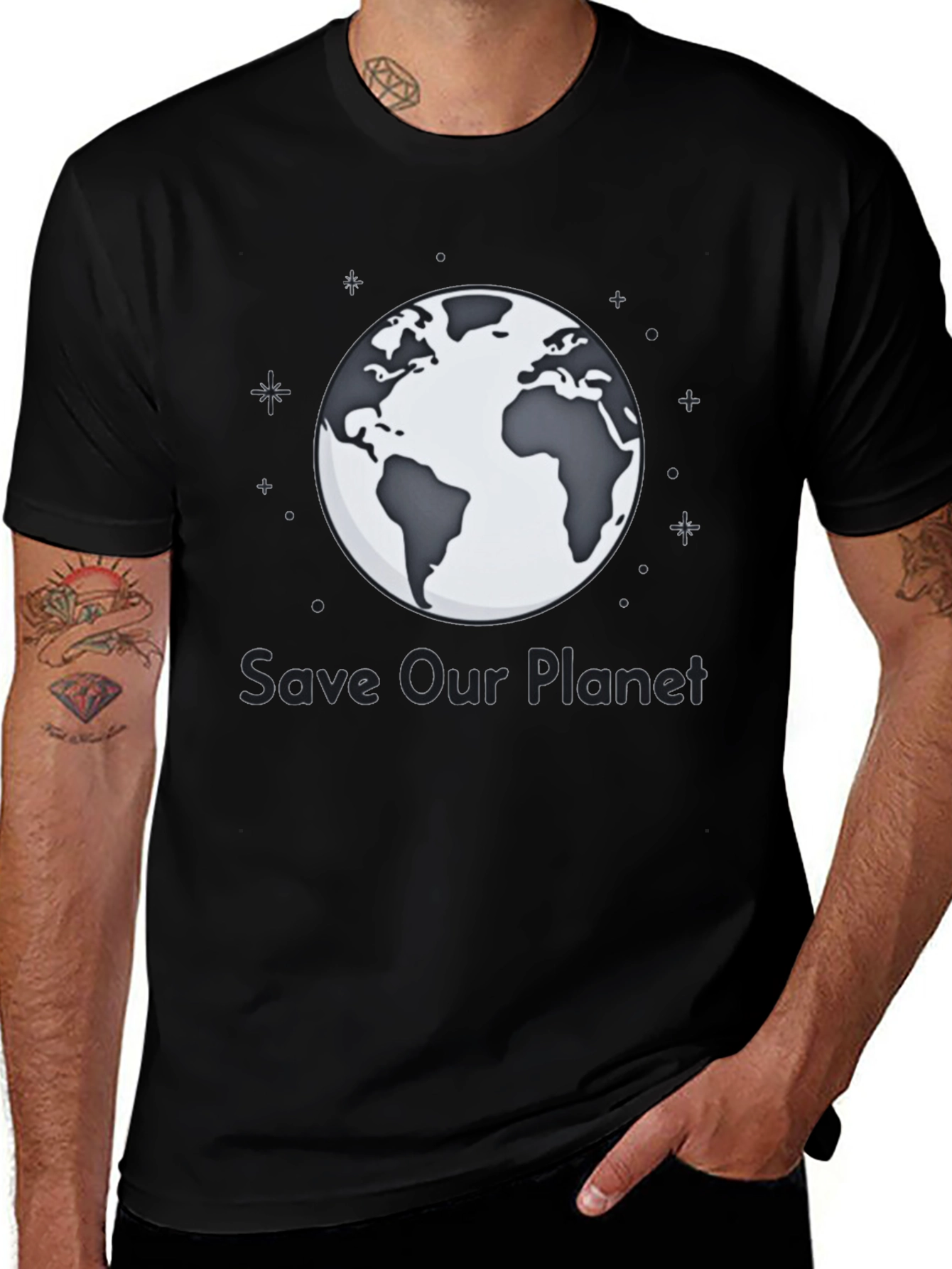 Save Our Planet T-Shirt - Earth Graphic Tee