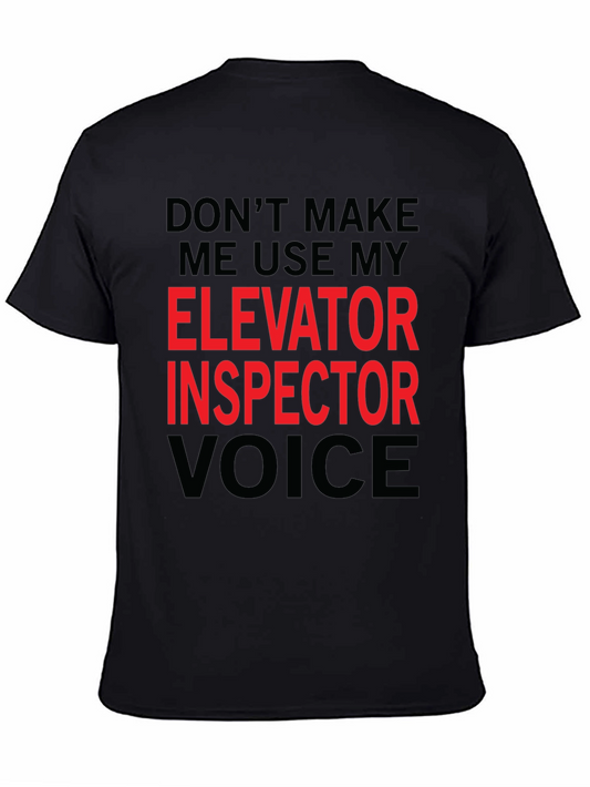 Elevator Inspector Voice T-Shirt - Funny Job Pride Tee