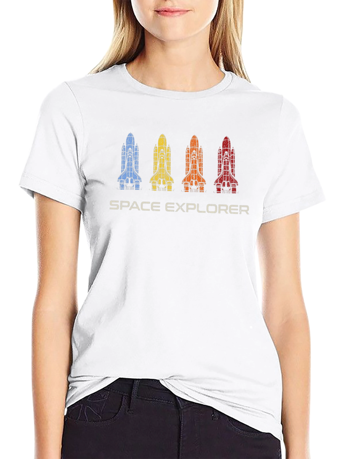 Space Explorer T-Shirt - Rocket Shuttle Design
