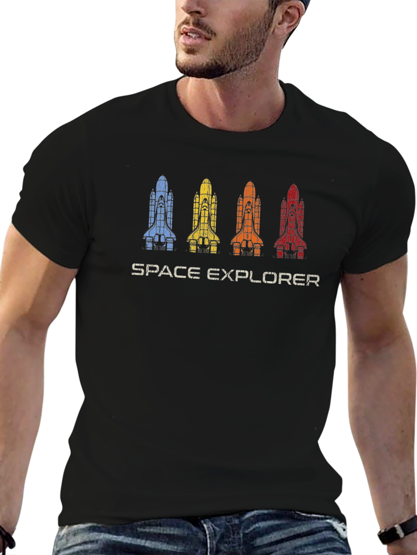 Space Explorer T-Shirt - Rocket Shuttle Design