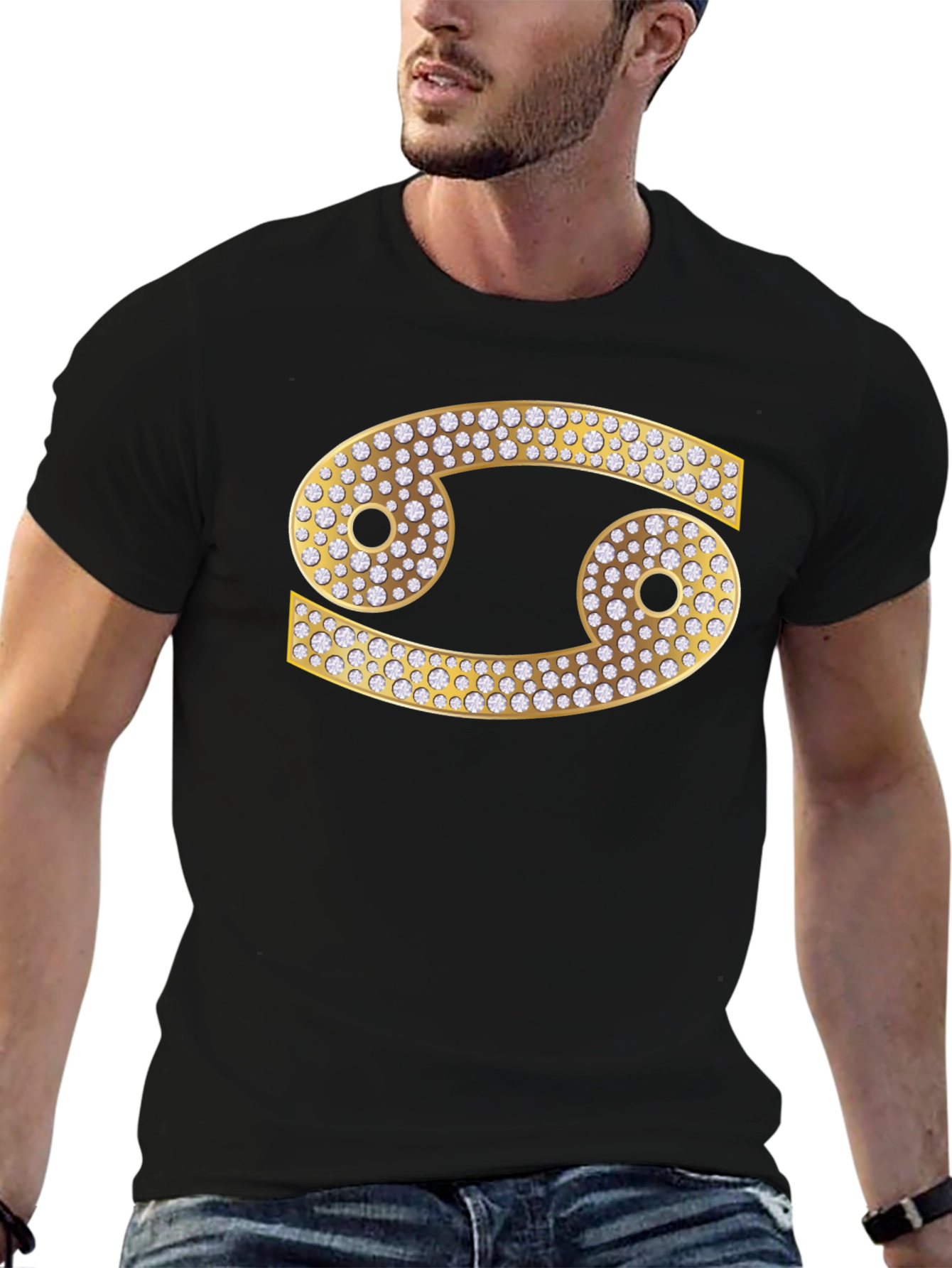 Cancer Zodiac Diamond Graphic Tee